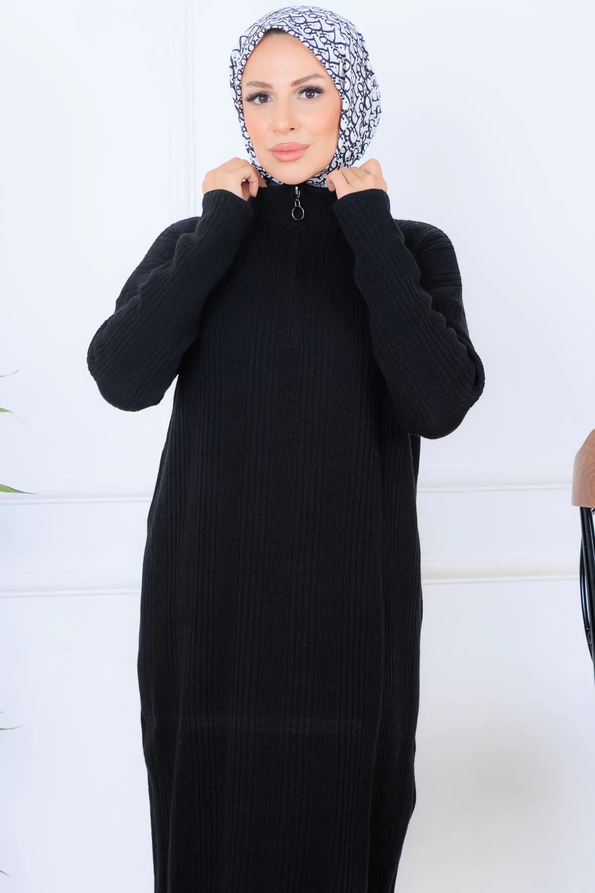 Ribbed Knit Dress, view 3