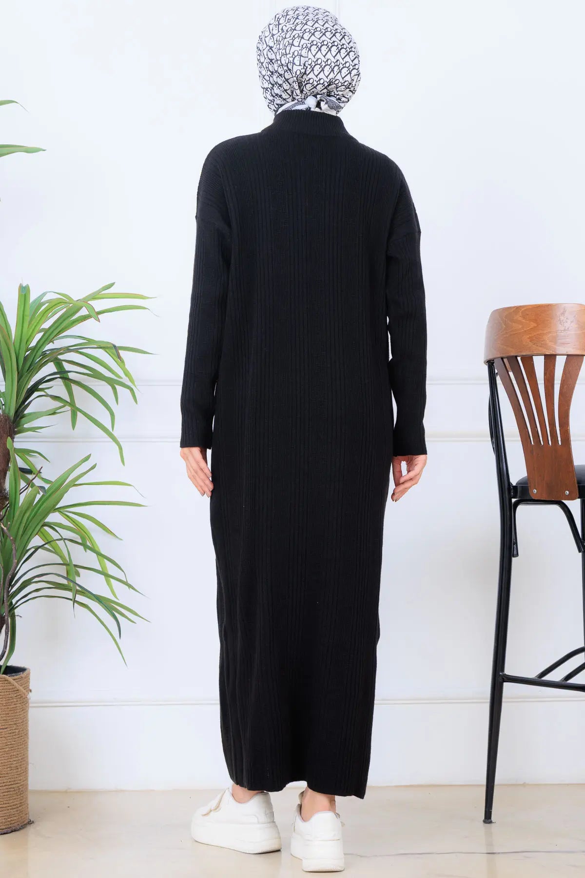 Ribbed Knit Dress, view 4