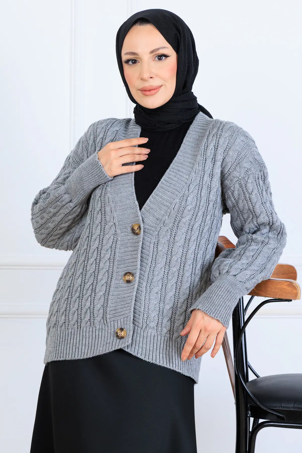 Hair Knit Short Knitwear Cardigan, view 2