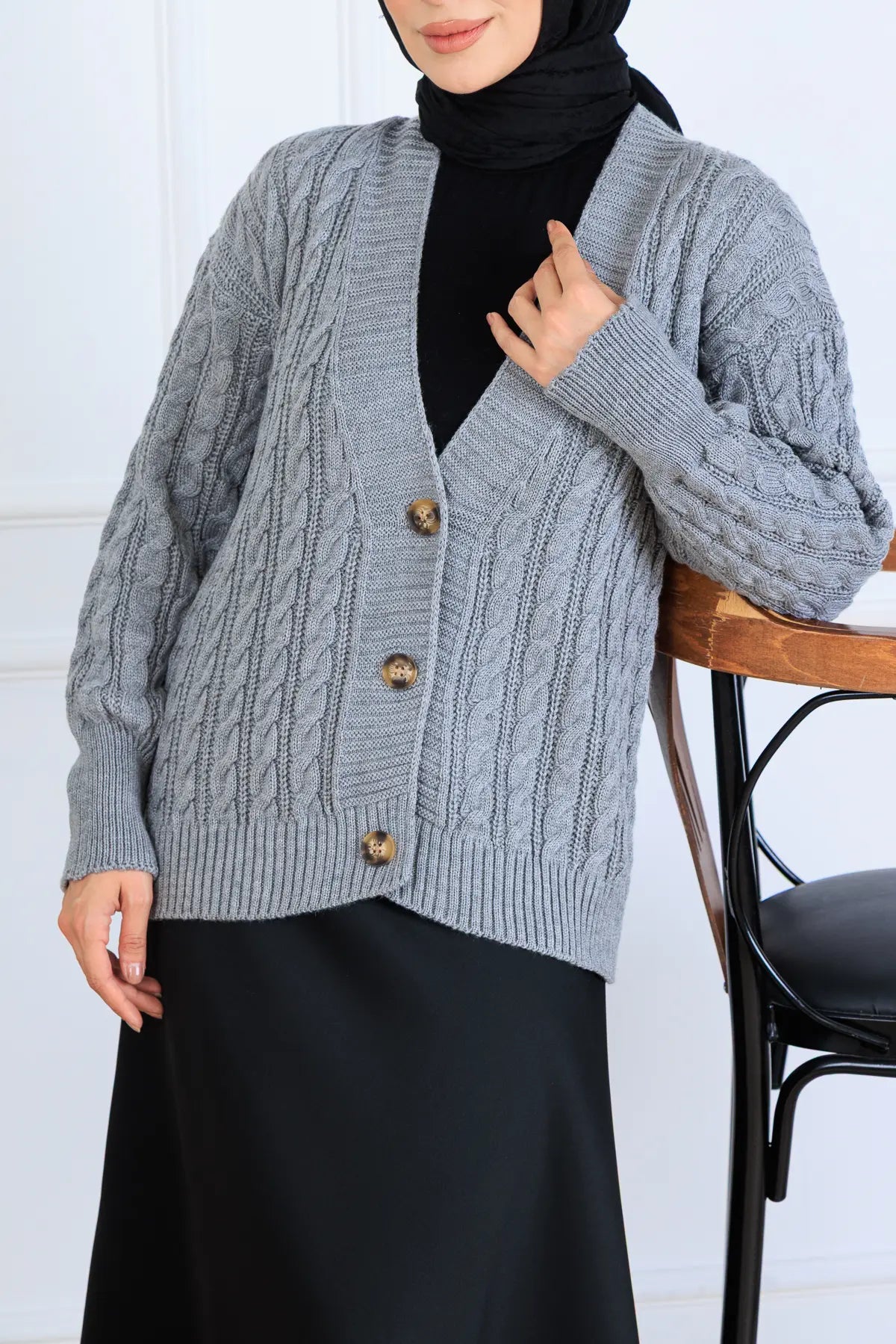 Hair Knit Short Knitwear Cardigan, view 3
