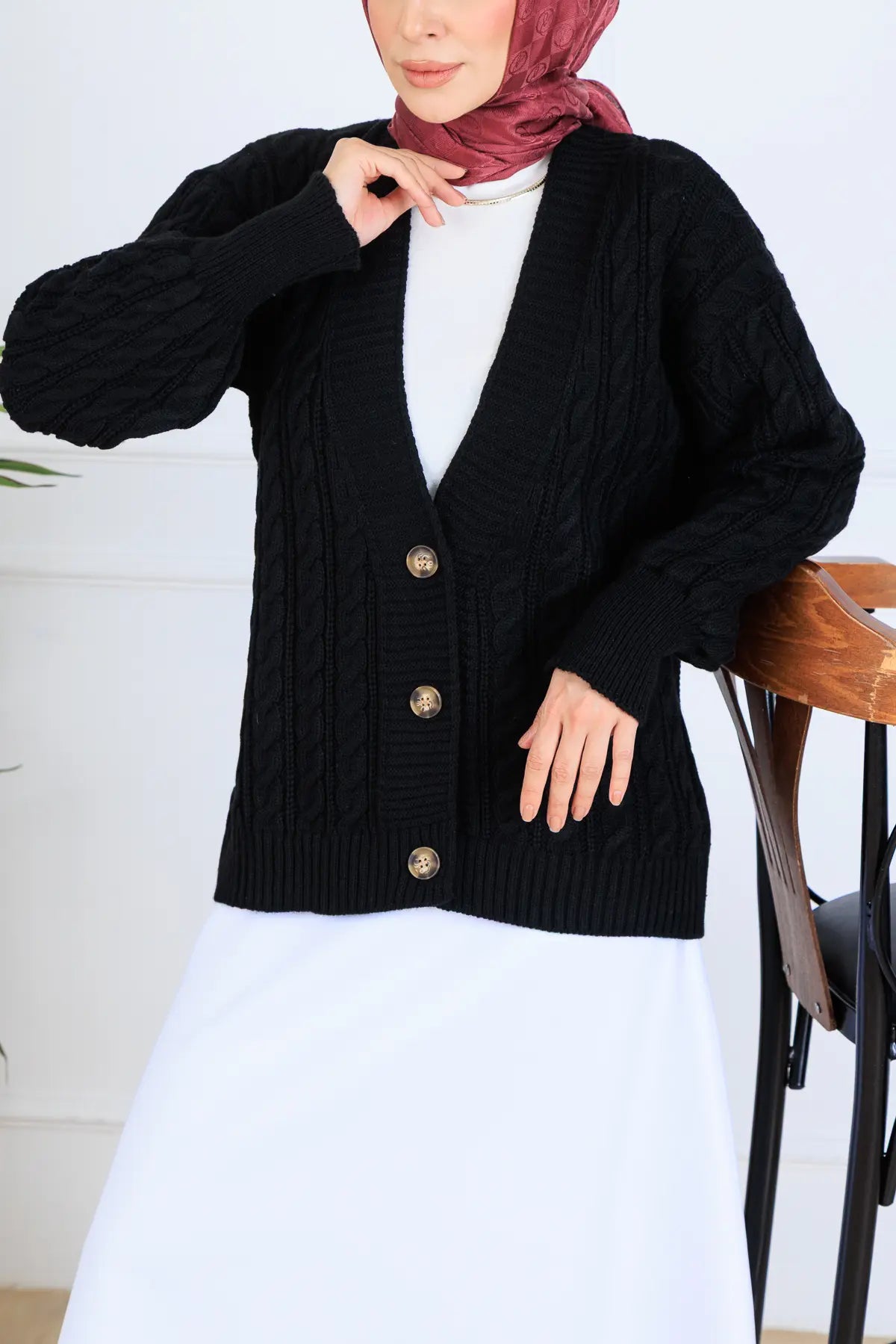 Hair Knit Short Knitwear Cardigan, view 2