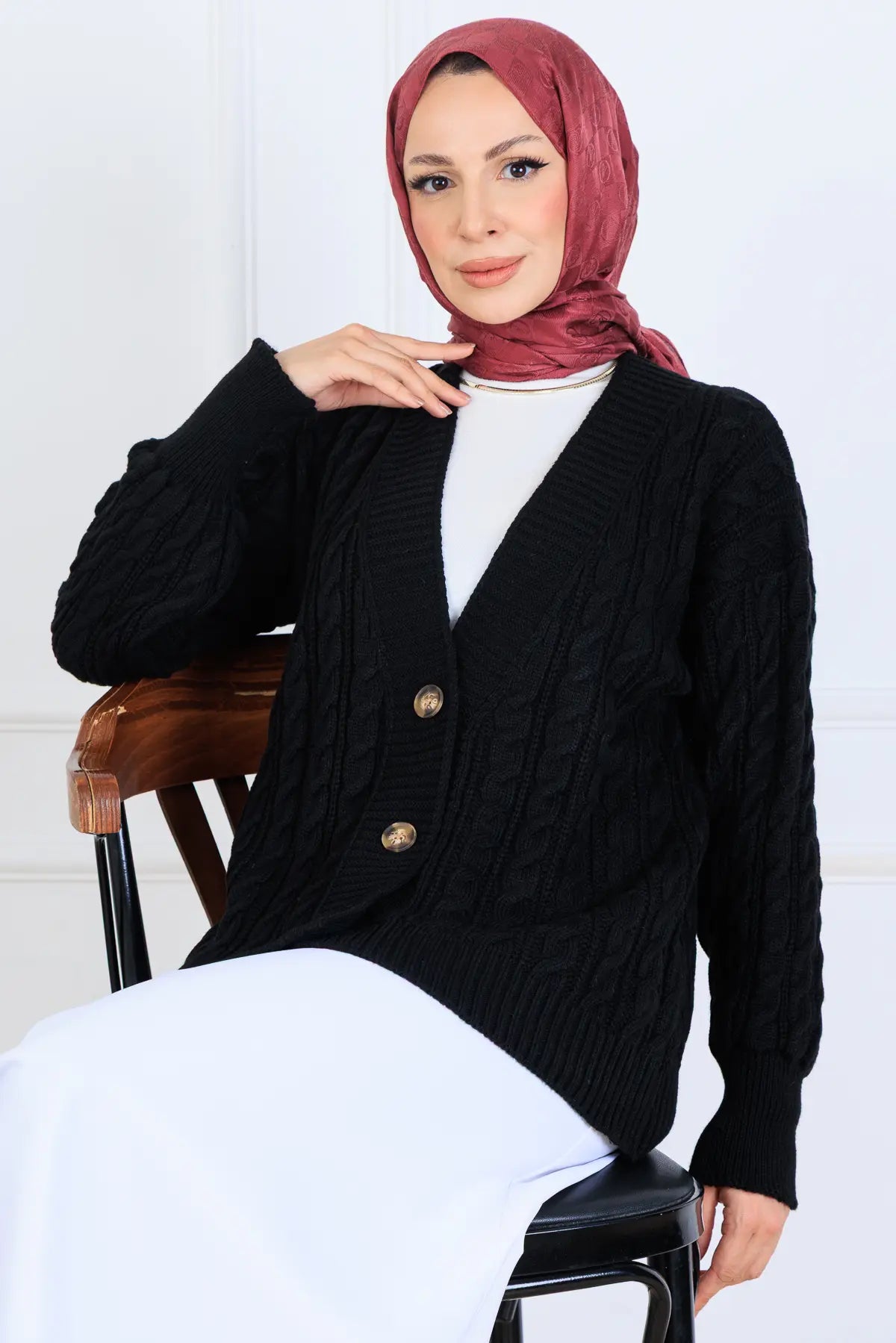 Hair Knit Short Knitwear Cardigan, view 3