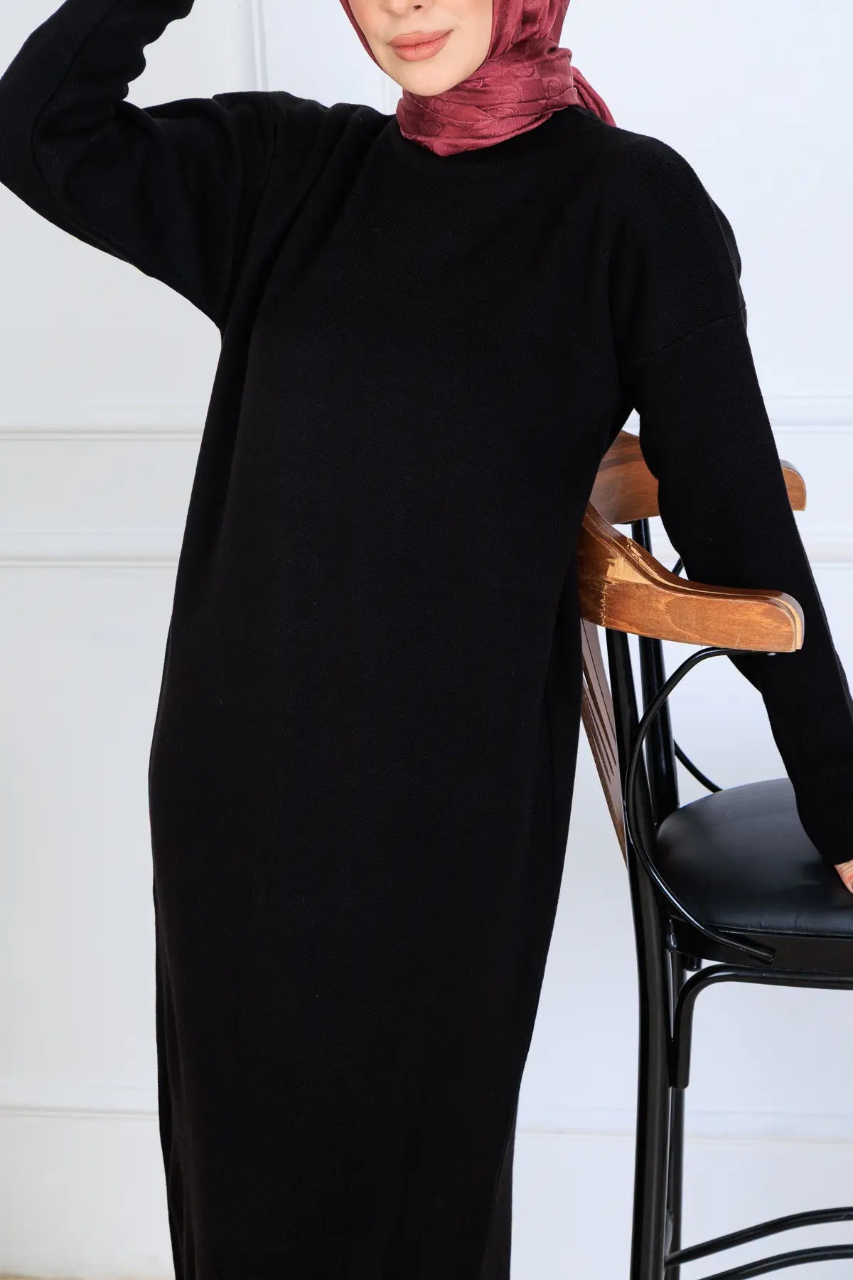 Slit Detailed Knit Dress, view 2
