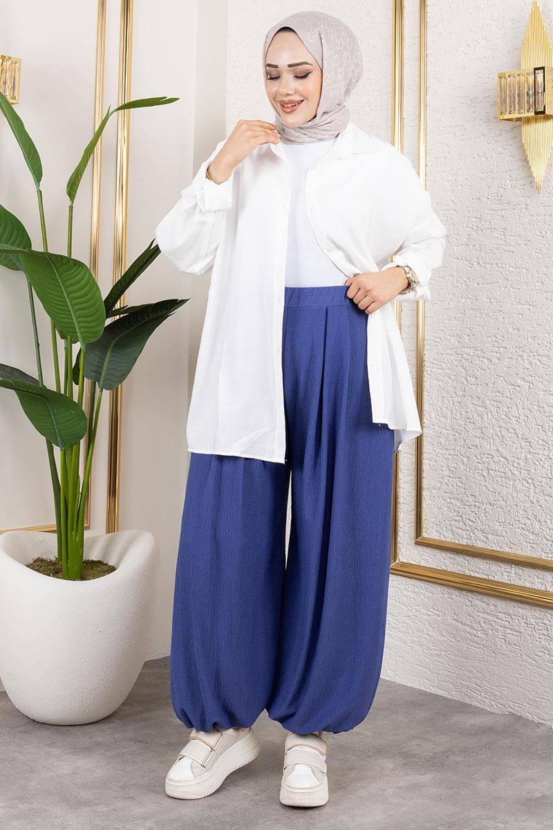 Elastic Waist Shalwar Trousers by NEOMODEST