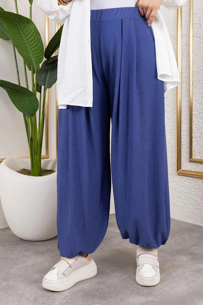 Elastic Waist Shalwar Trousers, view 2