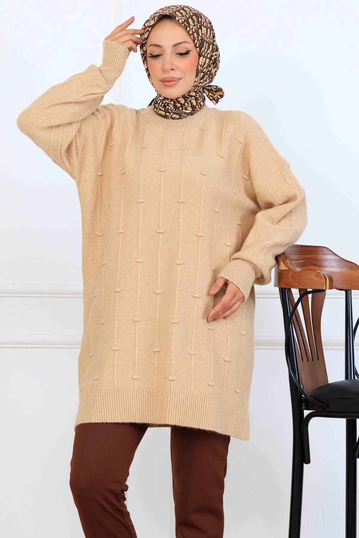 Patterned Knit Tunic, view 2