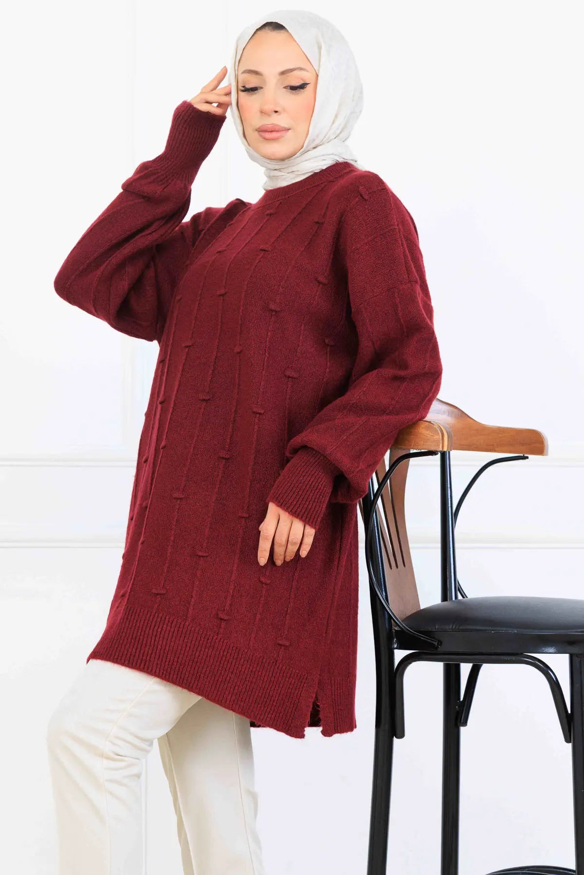 Patterned Knit Tunic, view 2