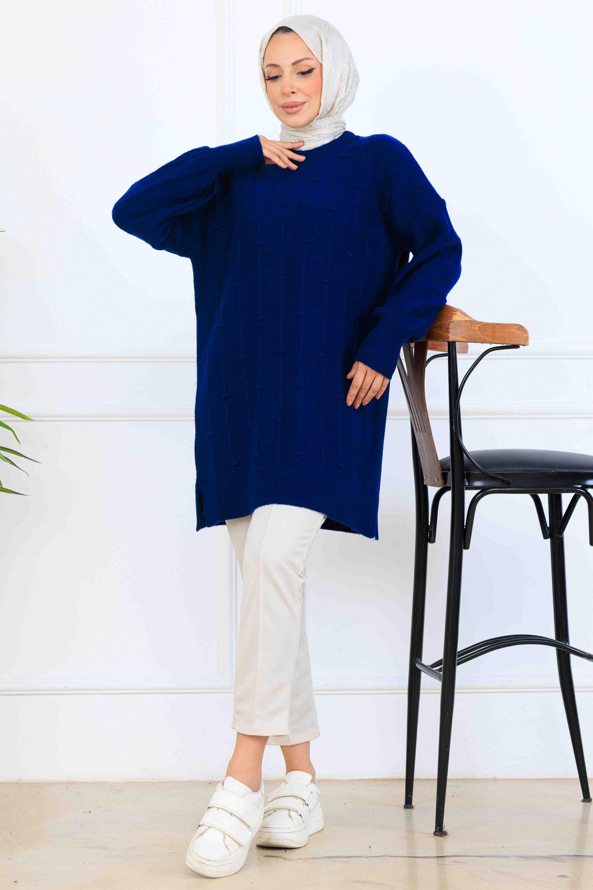 Patterned Knit Tunic by NEOMODEST