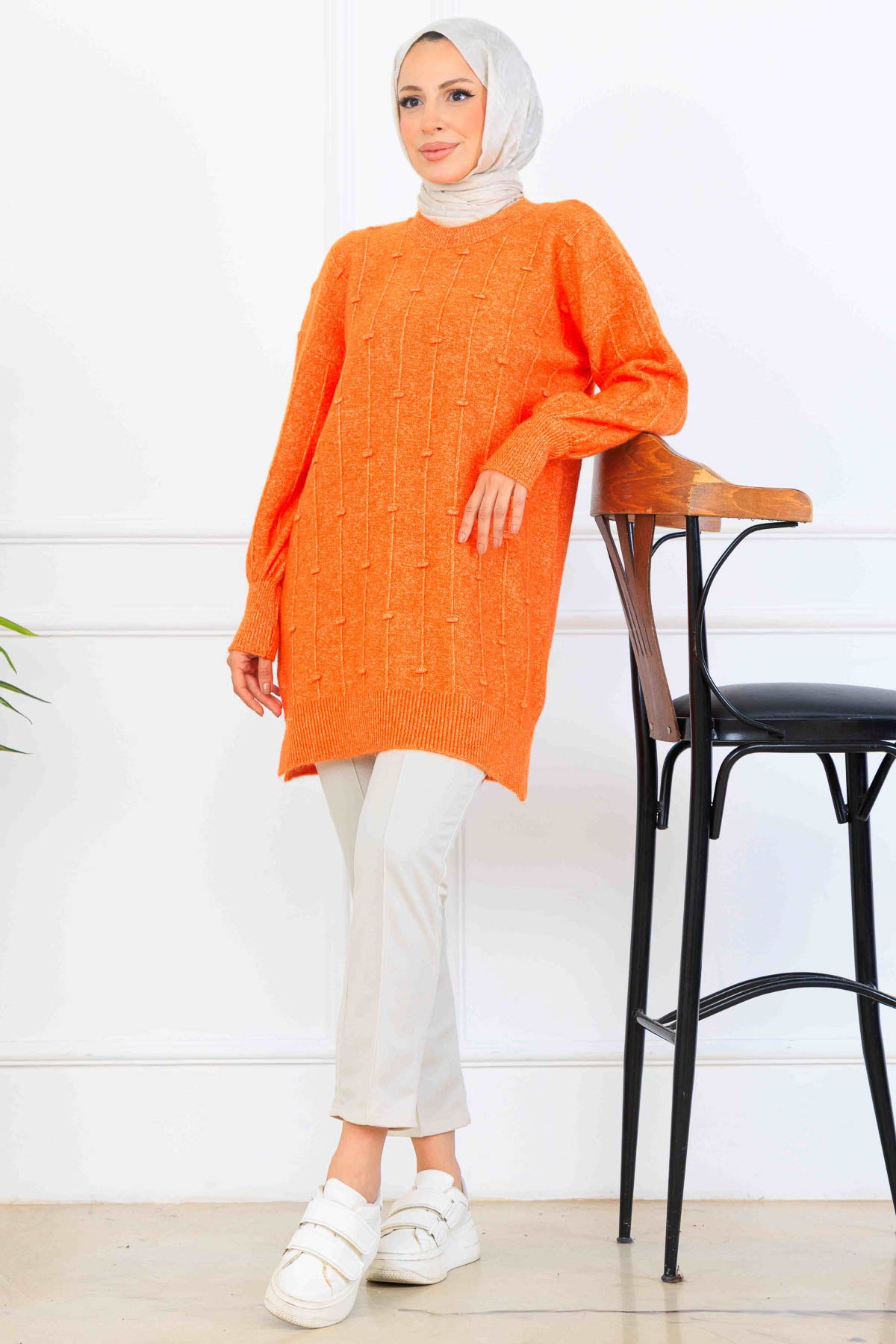 Patterned Knit Tunic by NEOMODEST