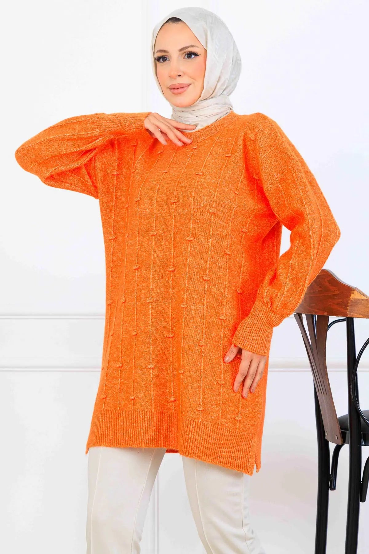 Patterned Knit Tunic, view 3
