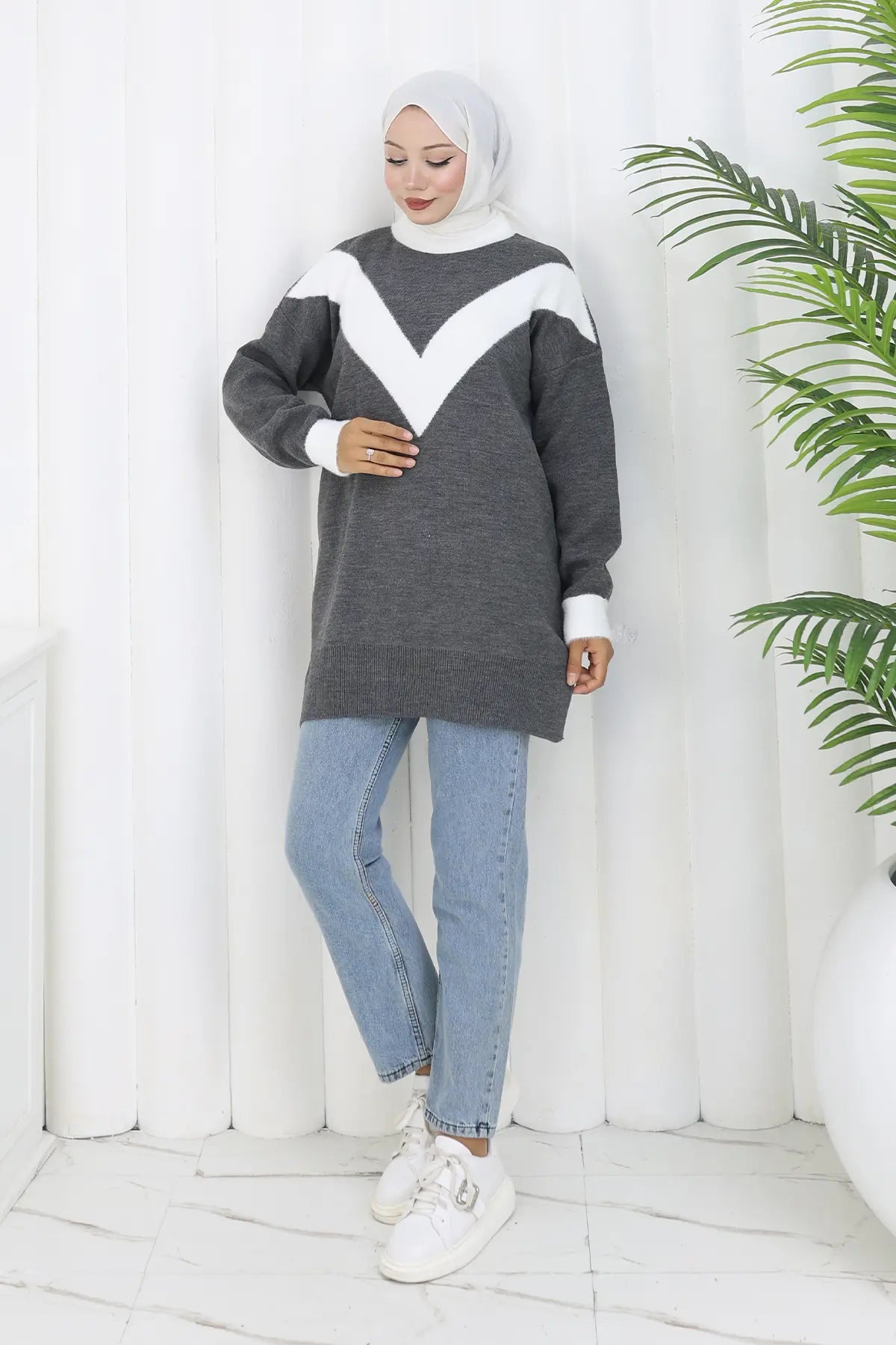 Patterned Knit Tunic, view 2