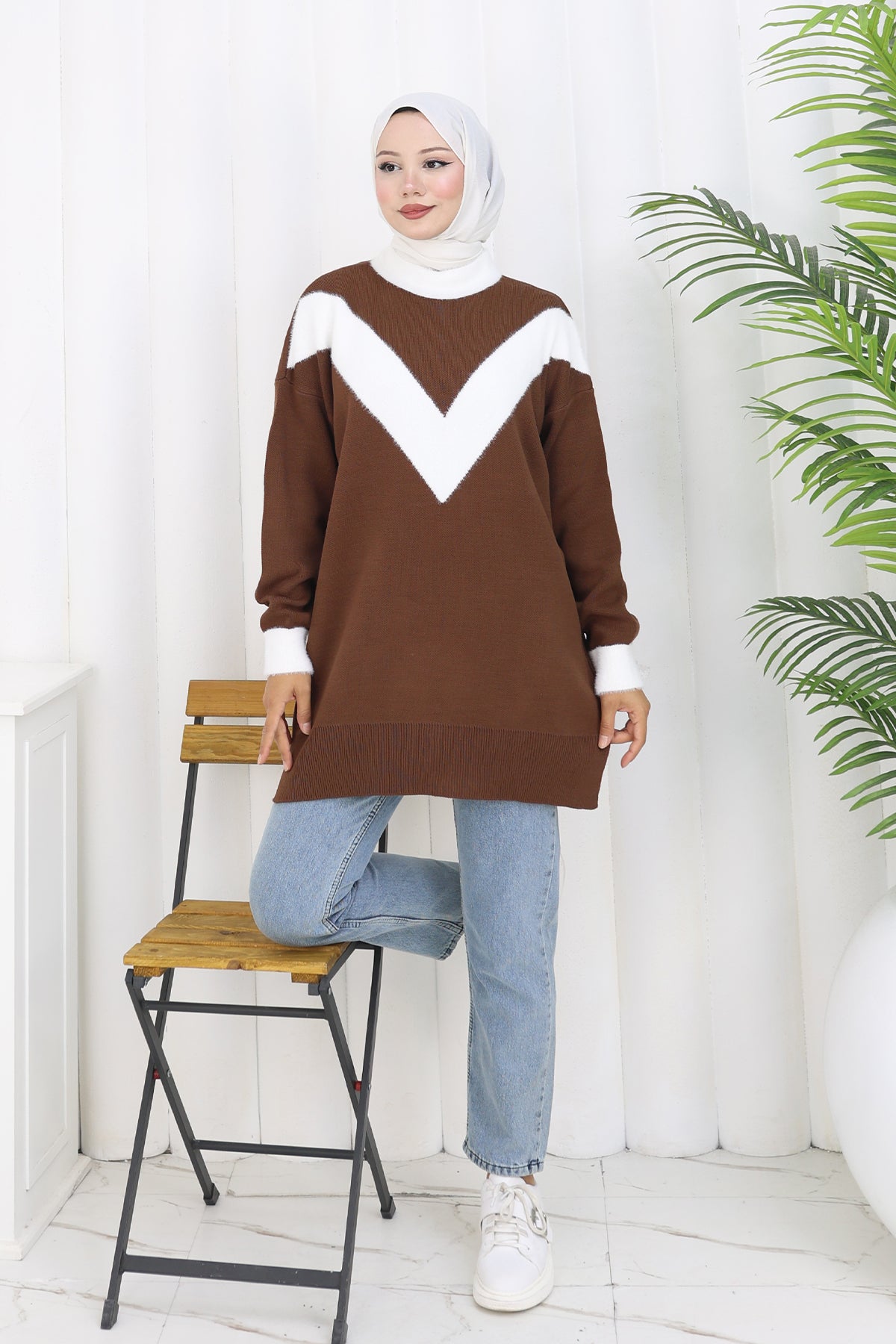 Patterned Knit Tunic by NEOMODEST