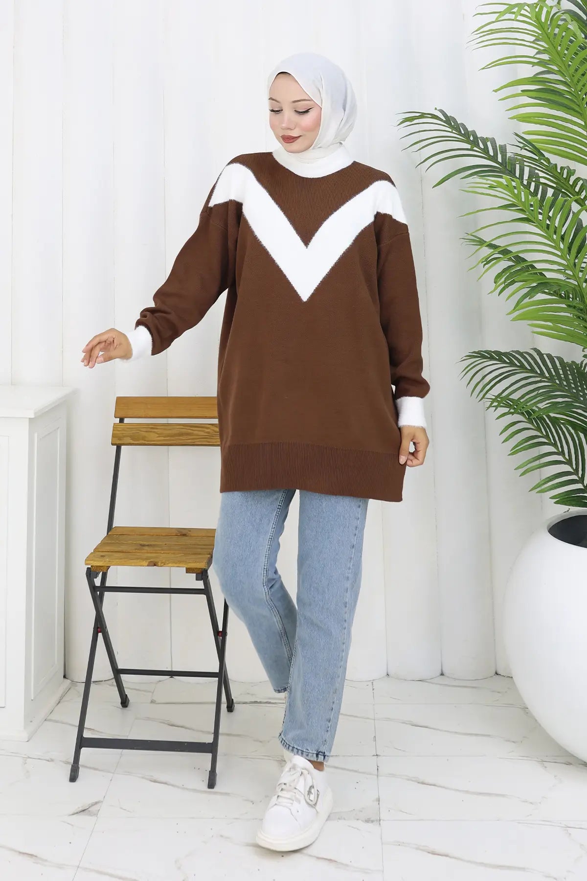 Patterned Knit Tunic, view 3