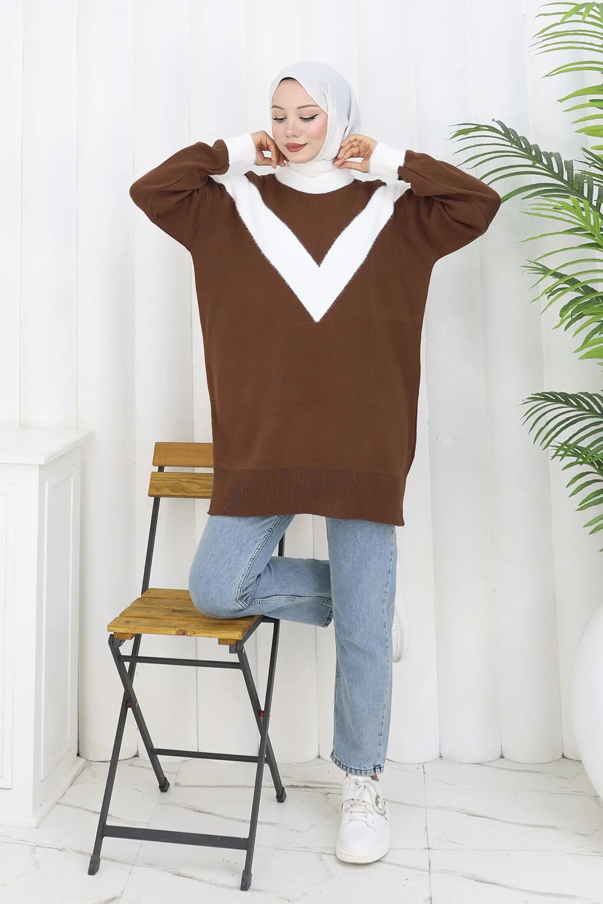 Patterned Knit Tunic, view 4