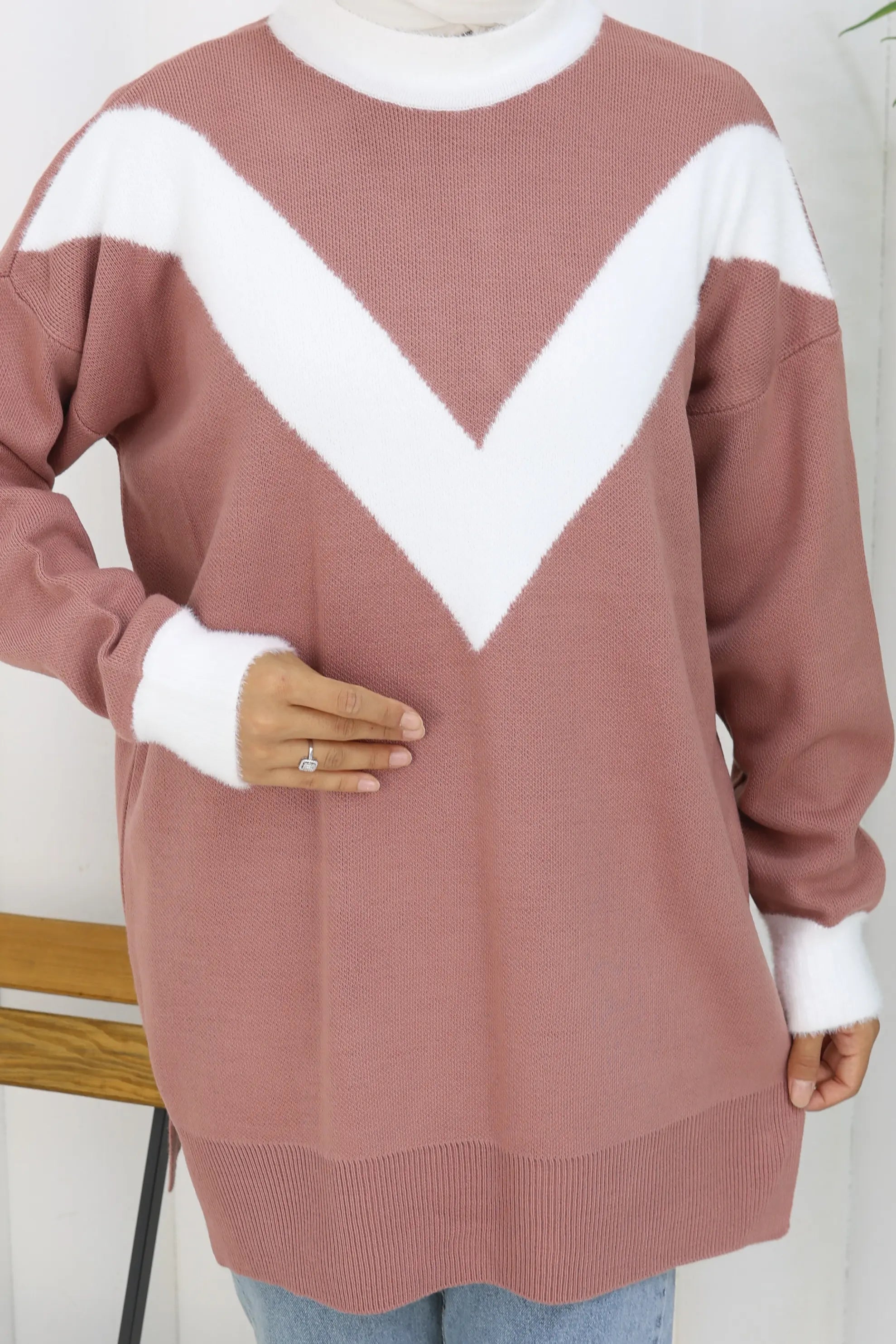 Patterned Knit Tunic, view 2