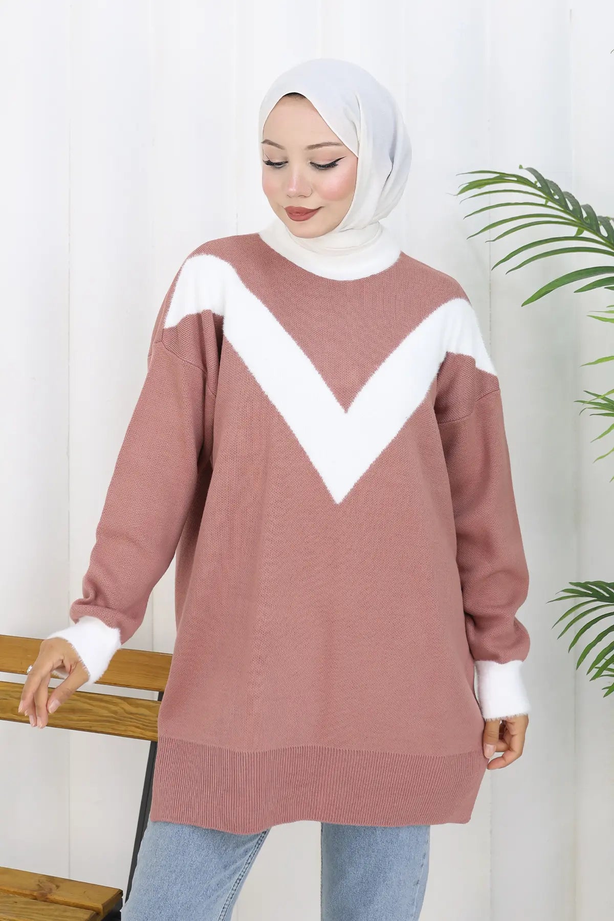 Patterned Knit Tunic, view 3
