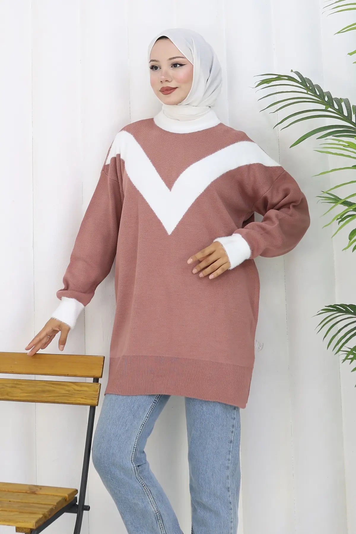 Patterned Knit Tunic, view 4