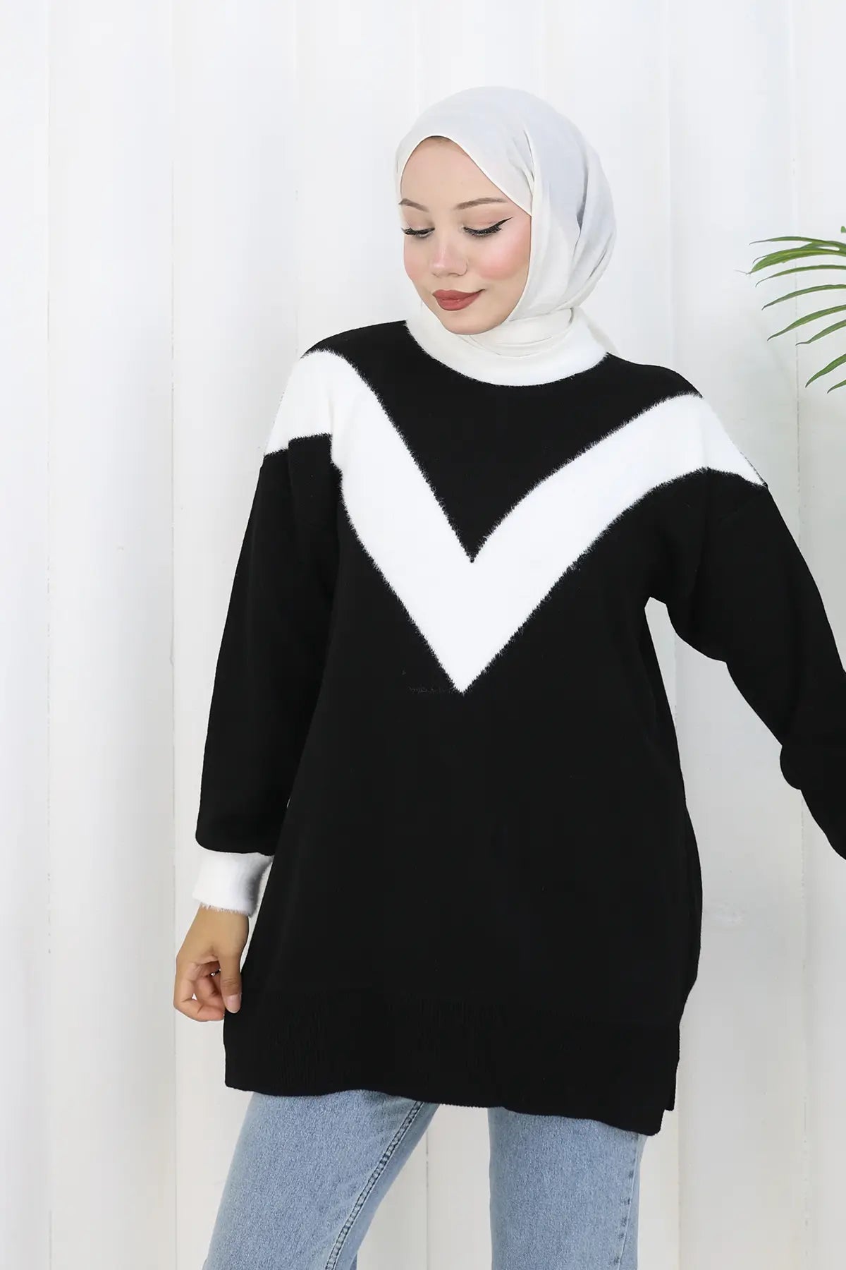 Patterned Knit Tunic, view 3