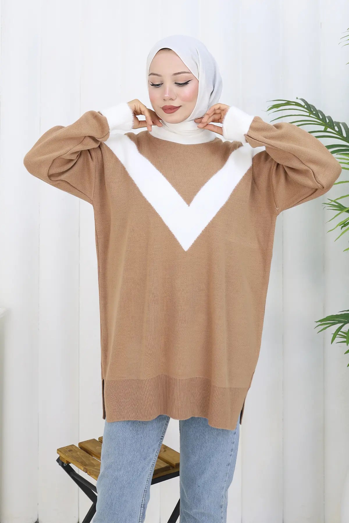 Patterned Knit Tunic, view 3