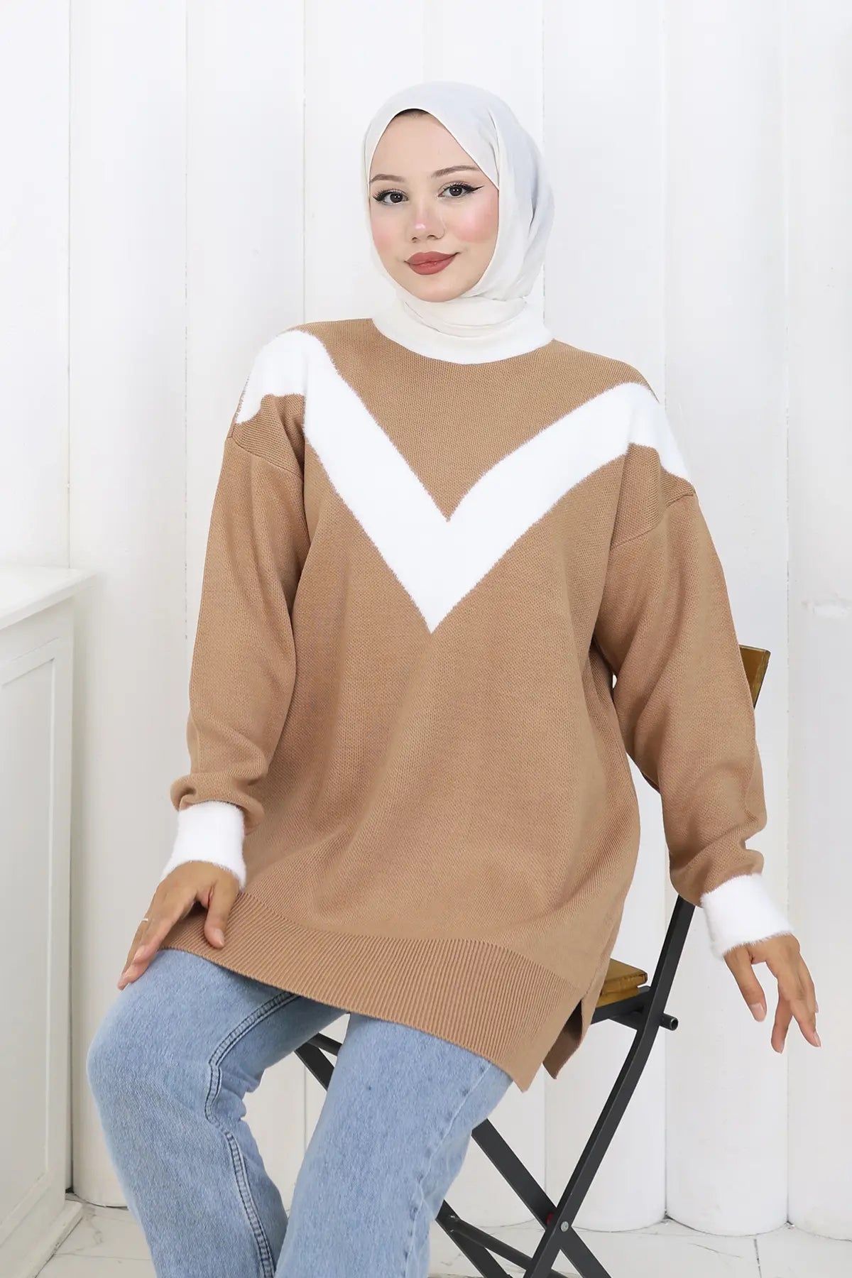 Patterned Knit Tunic, view 4