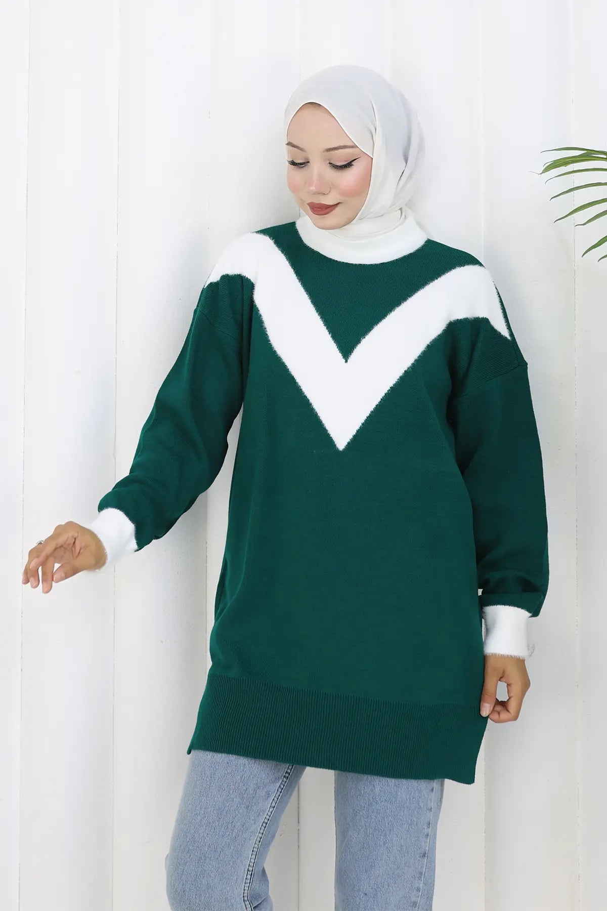 Patterned Knit Tunic, view 3