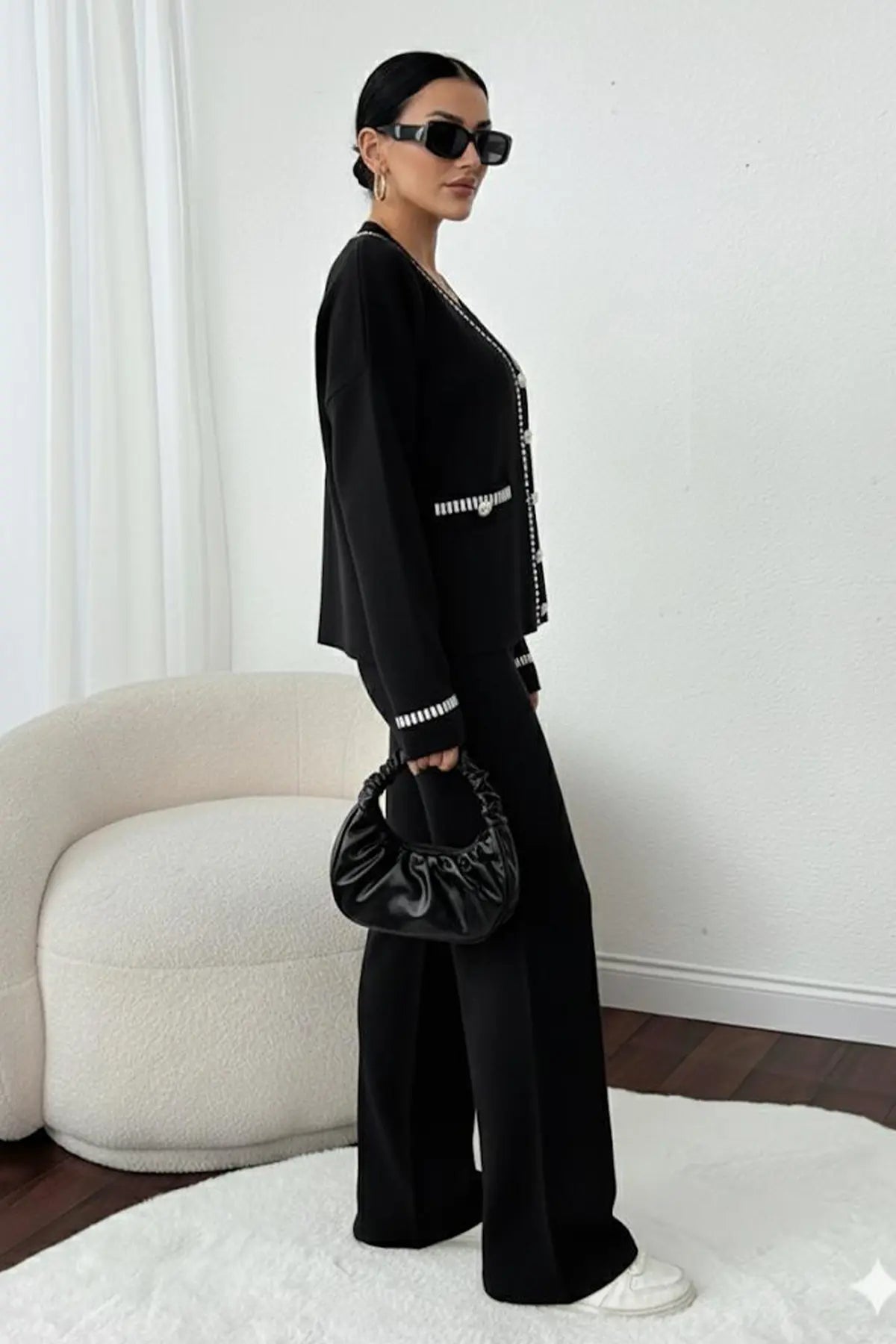 Striped Jacket Co-ord Set, view 3