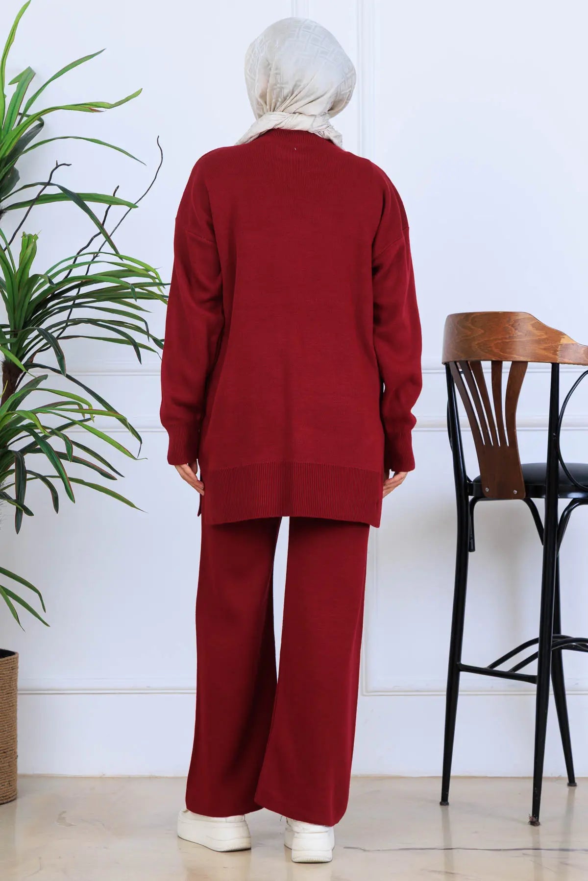 Bow-Detail Knitwear Set, view 4