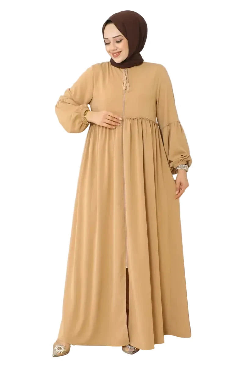 Jessica Crepe Abaya in Camel by NEOMODEST