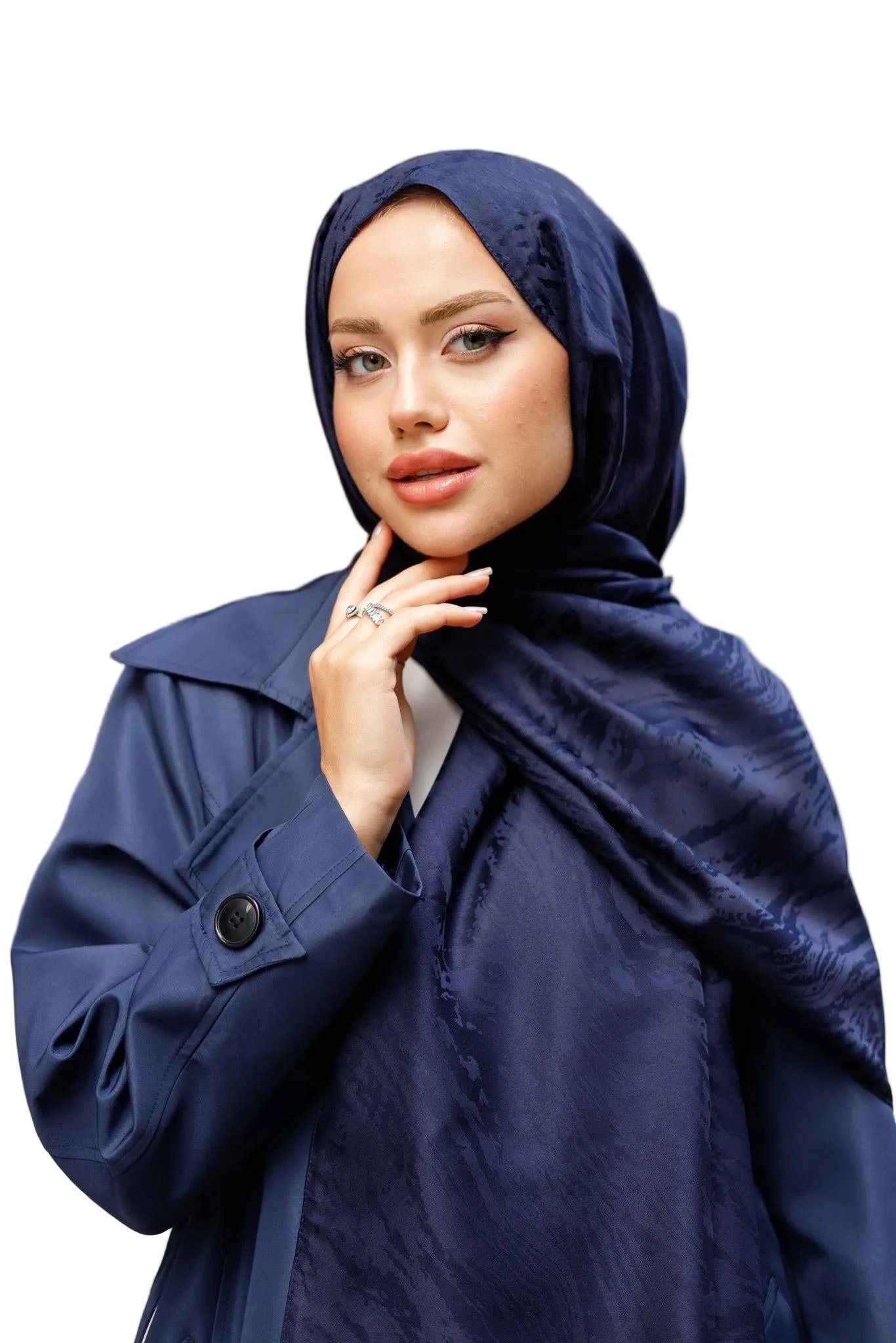 Patterned Silky Jacquard Shawl by NEOMODEST