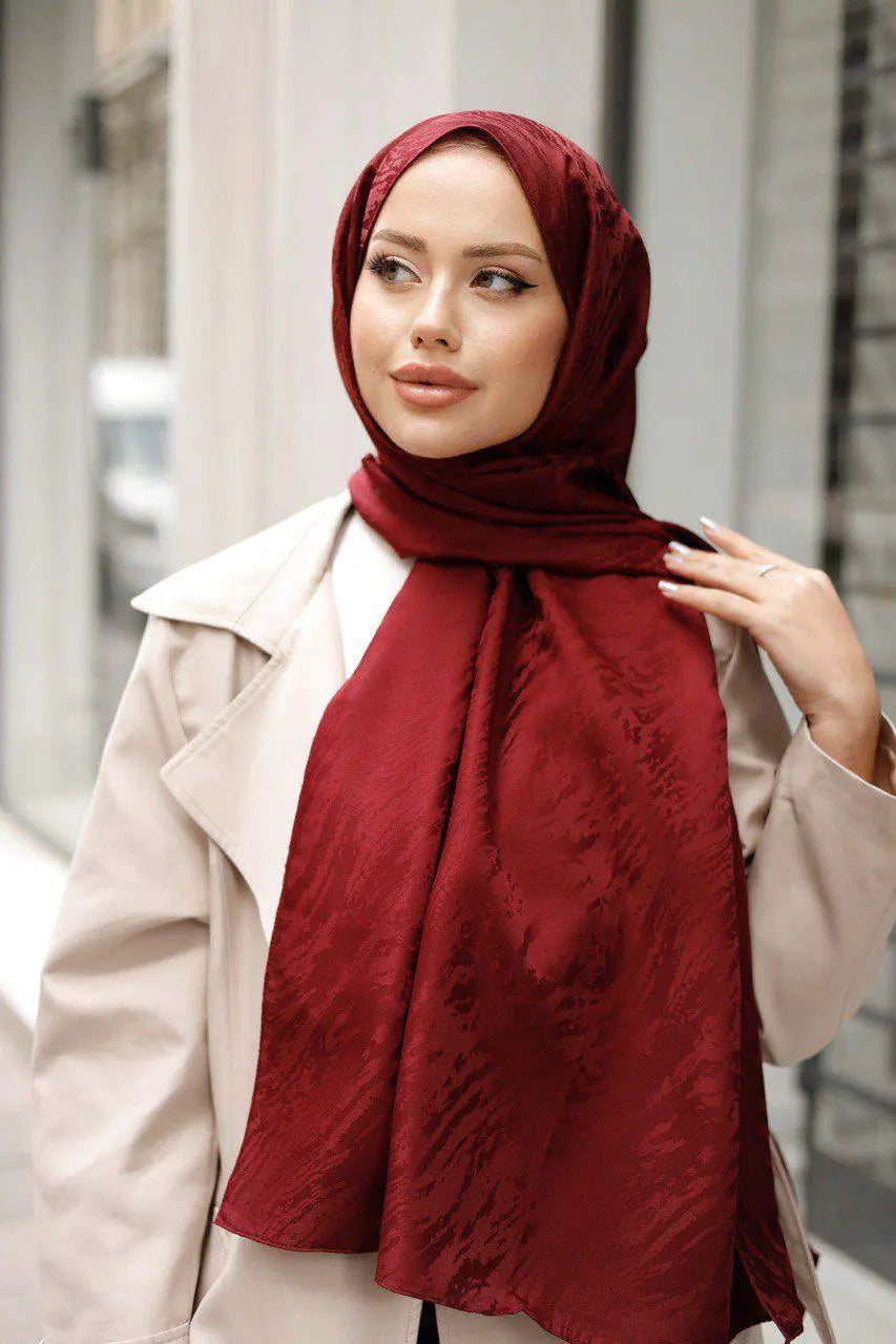 Patterned Silky Jacquard Shawl by NEOMODEST