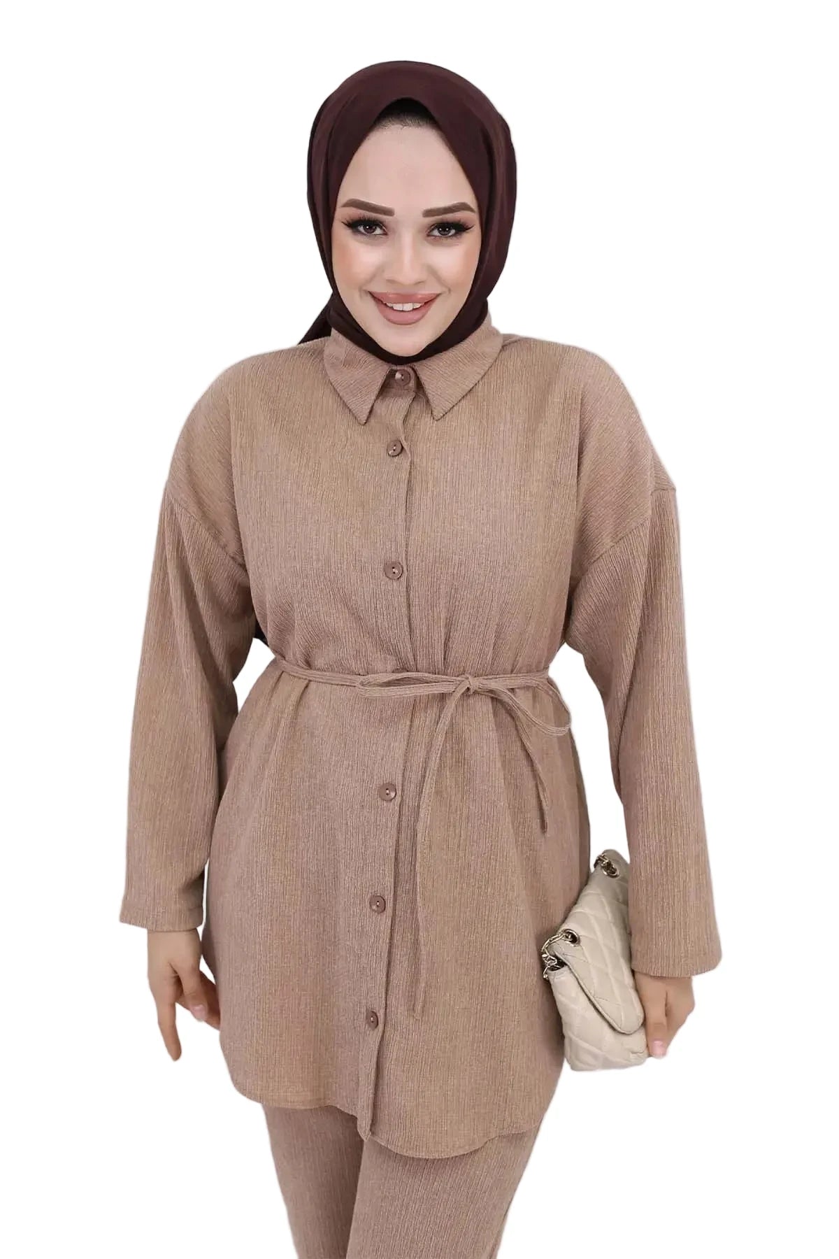 Belted Lightweight Co-ord Set, view 2