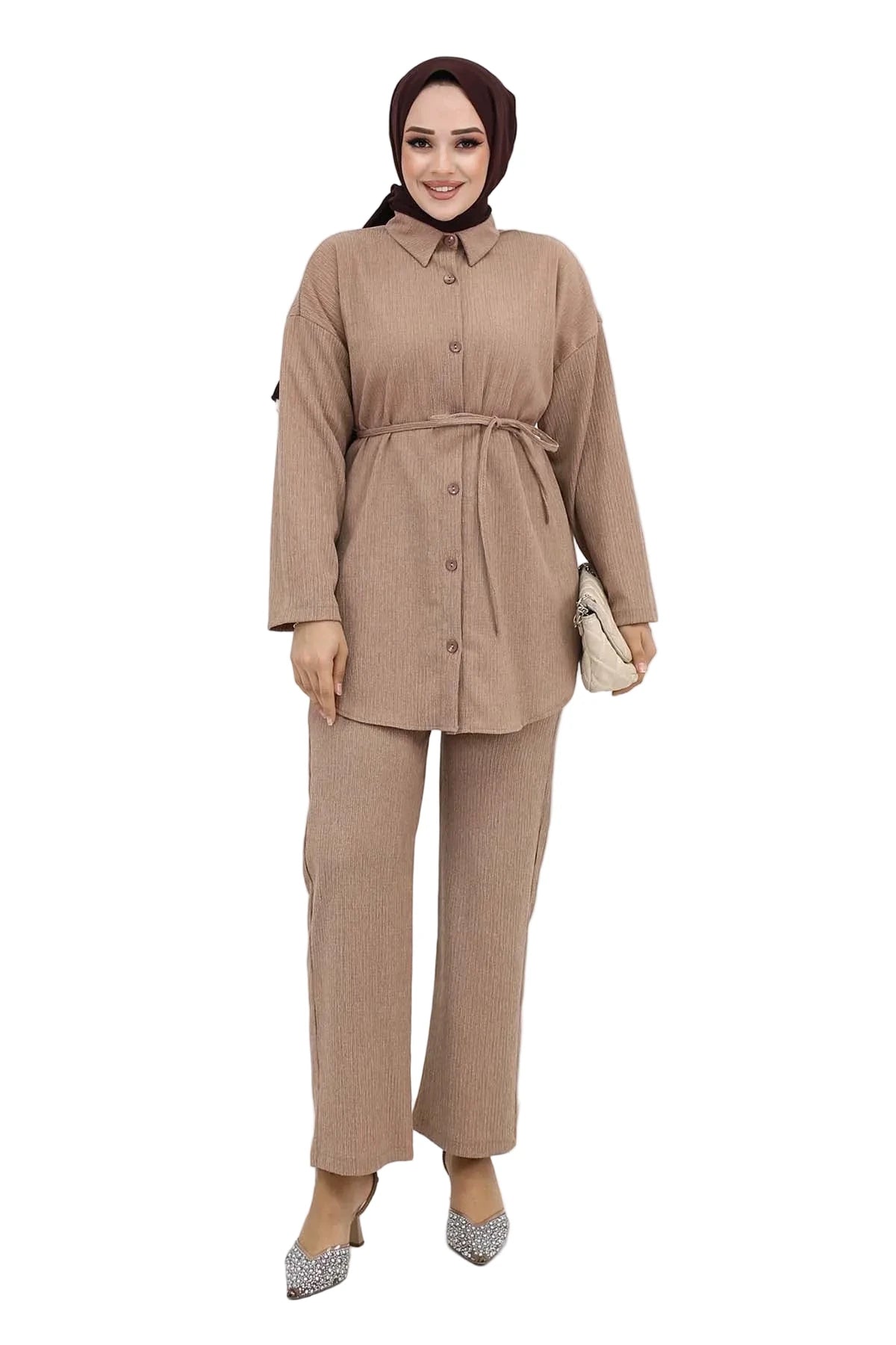 Belted Lightweight Co-ord Set, view 3