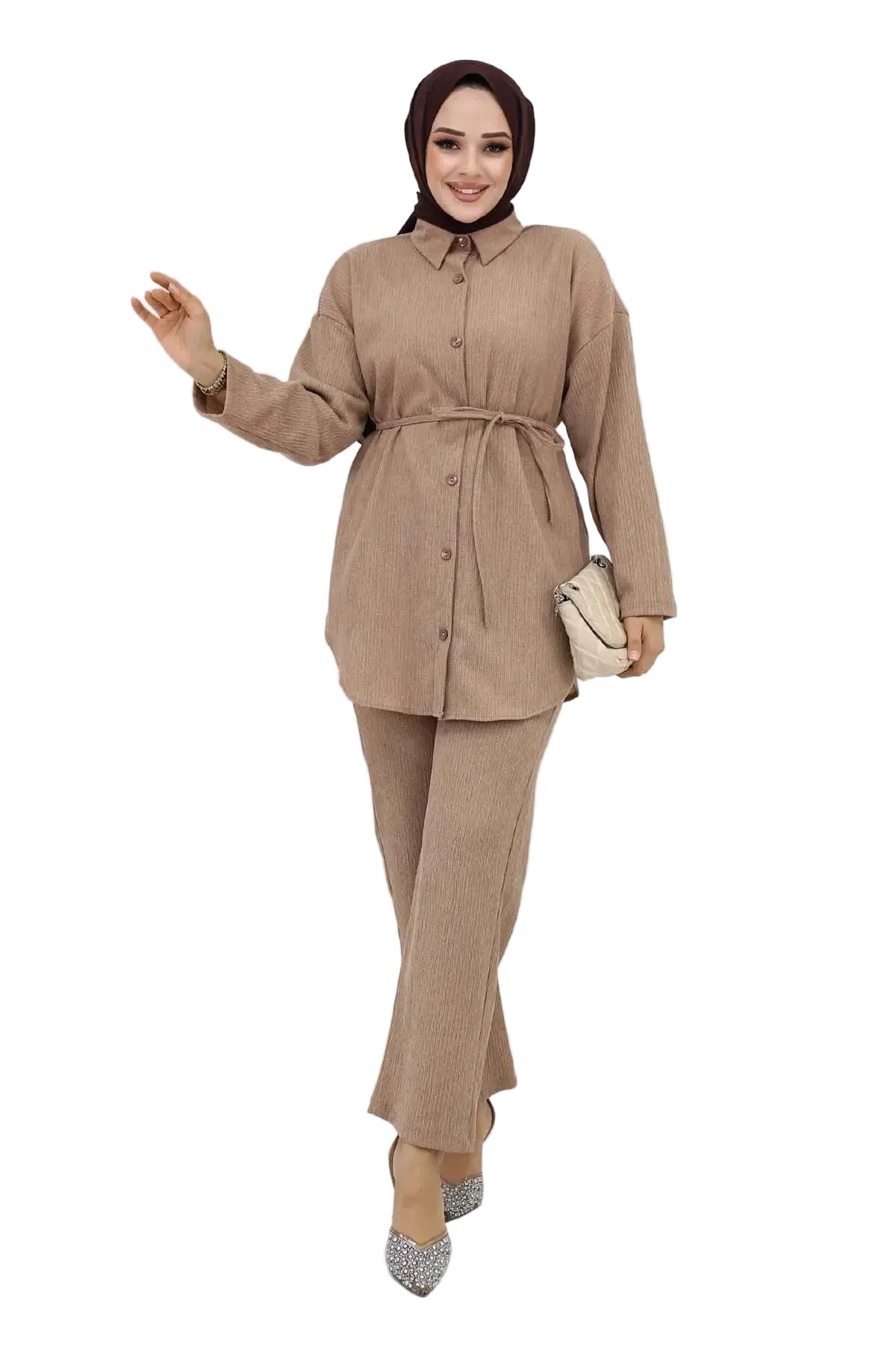 Belted Lightweight Co-ord Set, view 5