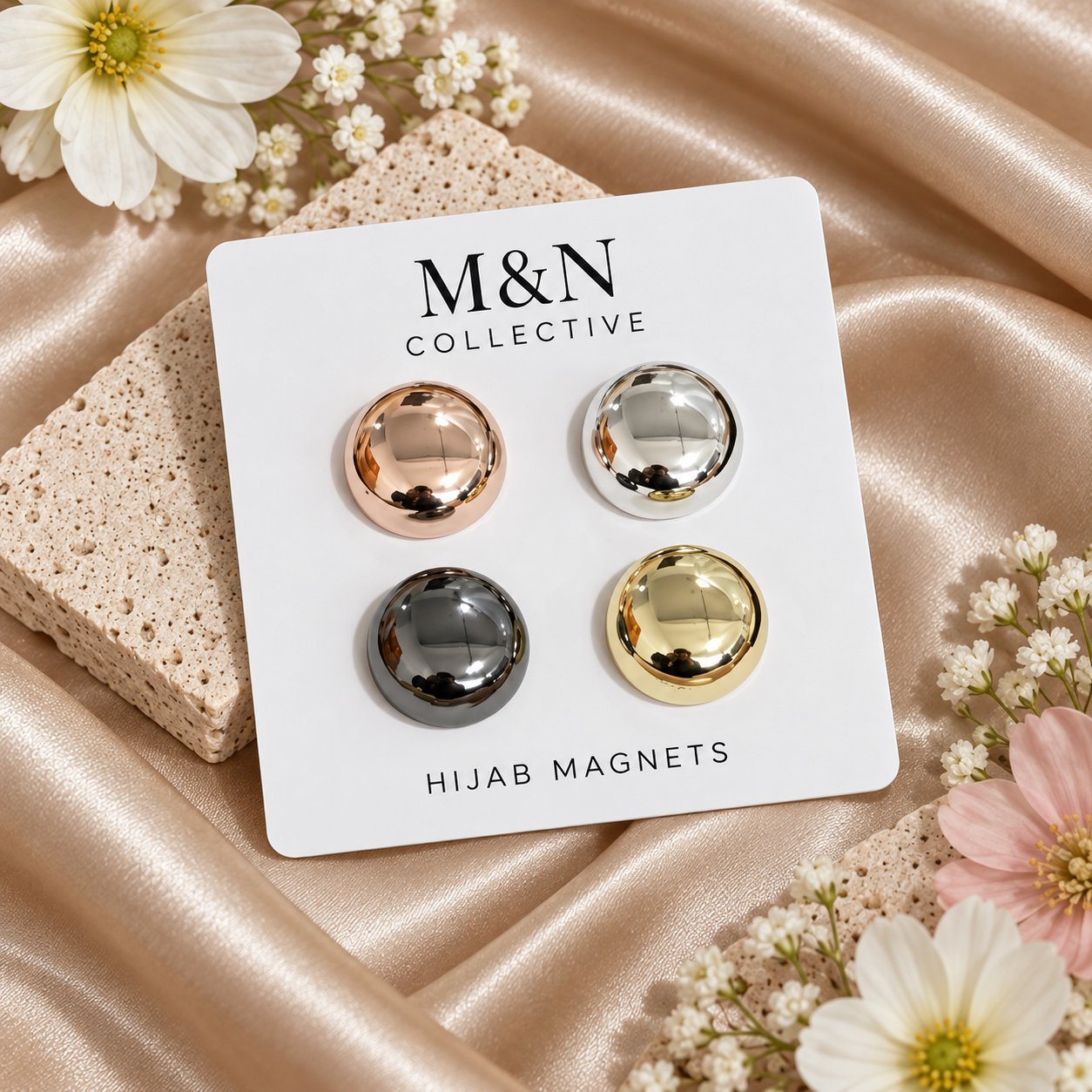 NEW Hijab Magnet Sets (4-pack) in 4 variants by M&N Couture