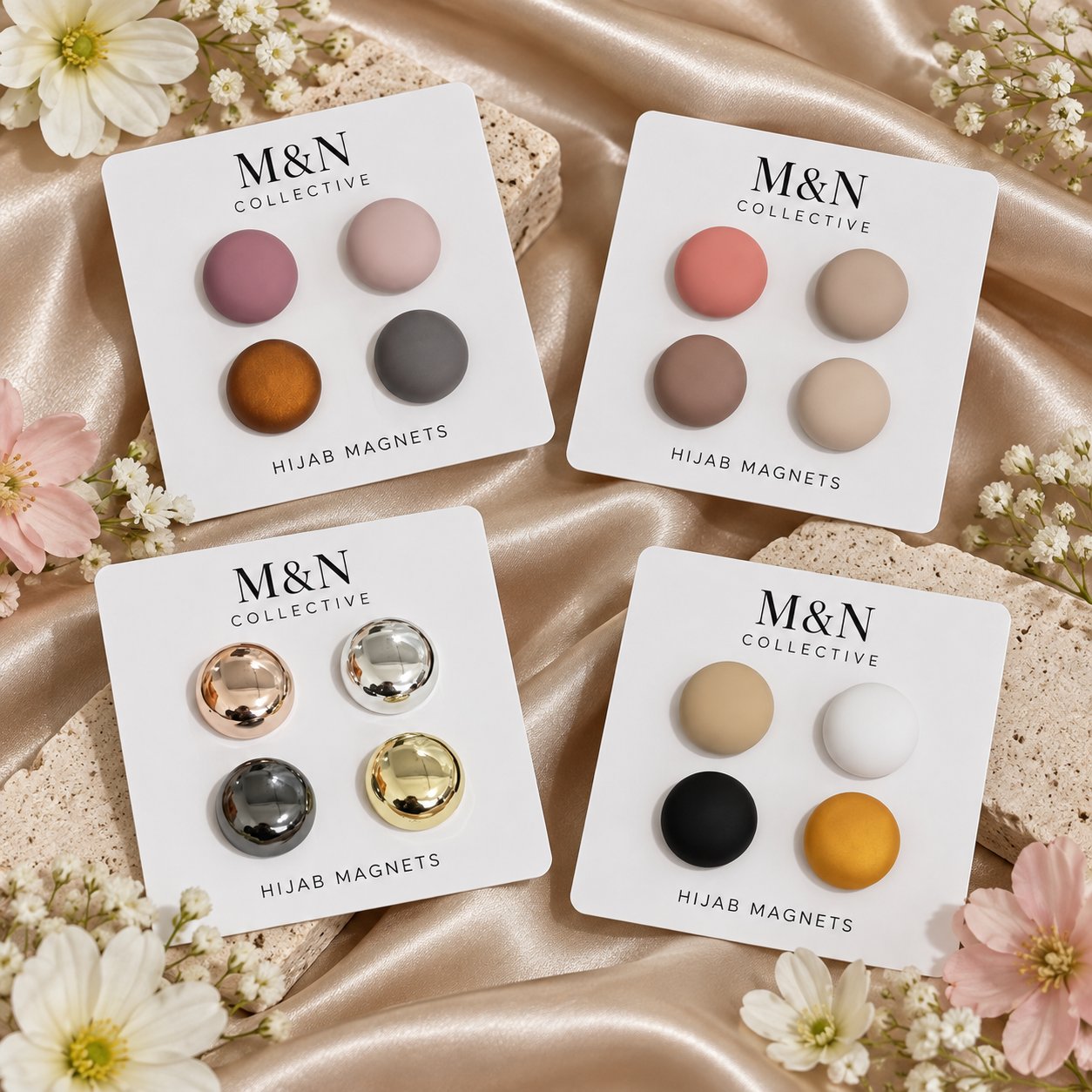 NEW Hijab Magnet Sets (4-pack) in 4 variants, view 5