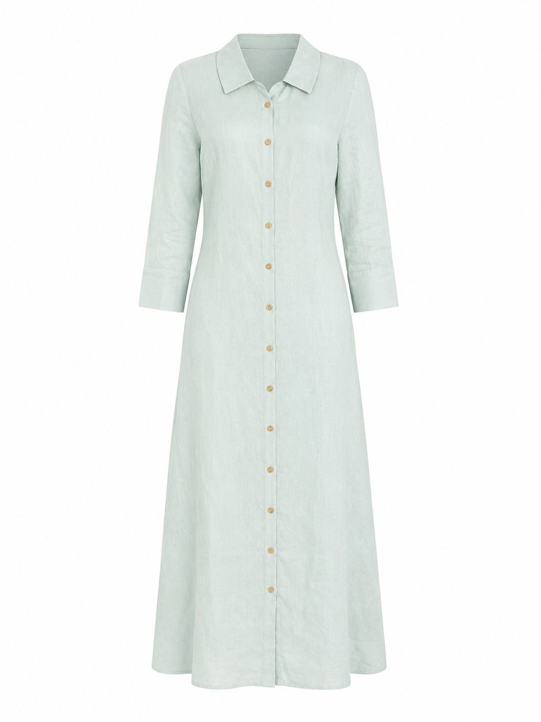 Cypress 100% Linen Shirt Dress Pistachio, view 5