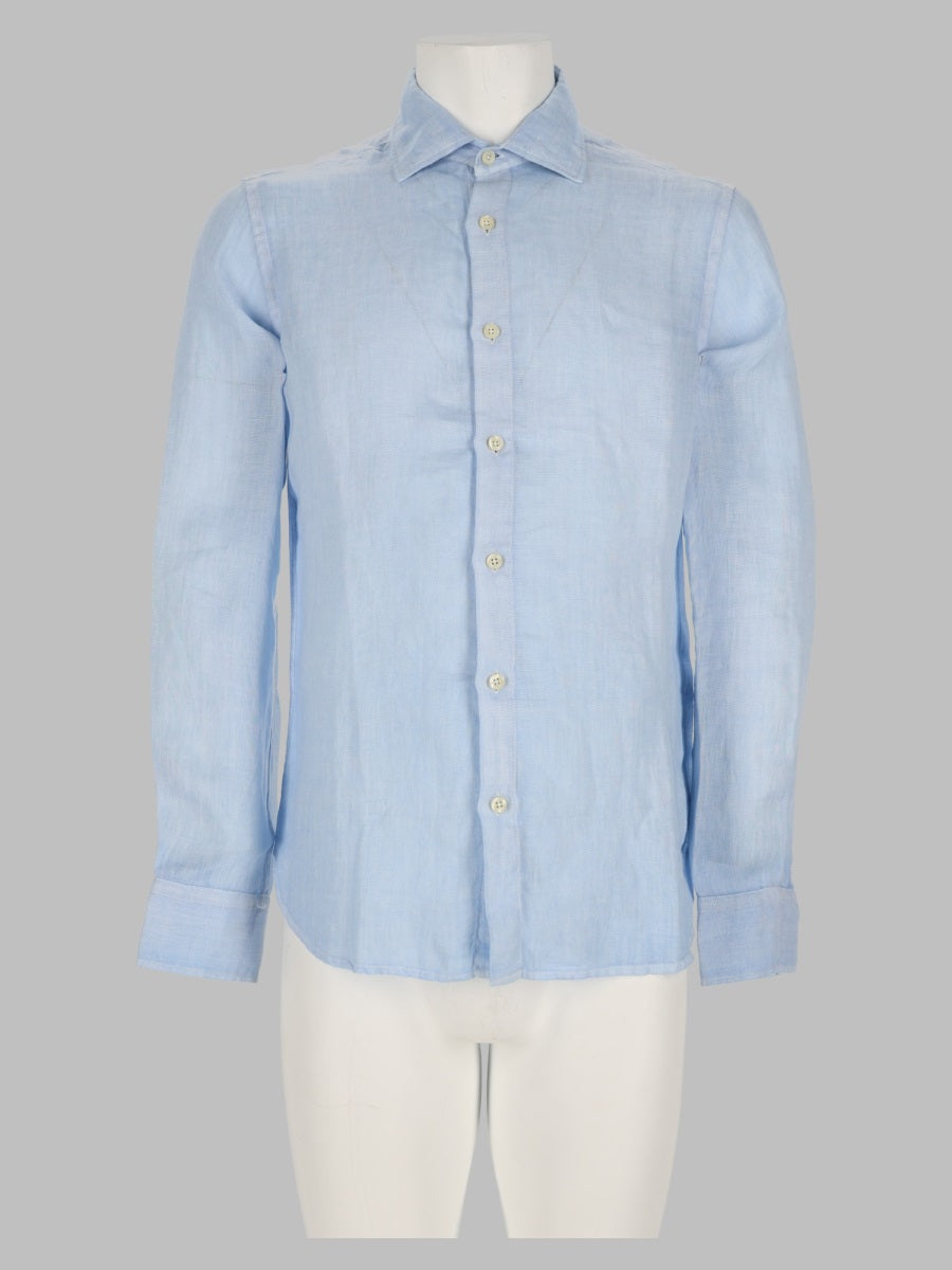 120% Lino Linen Shirt — Blue by 120% Lino