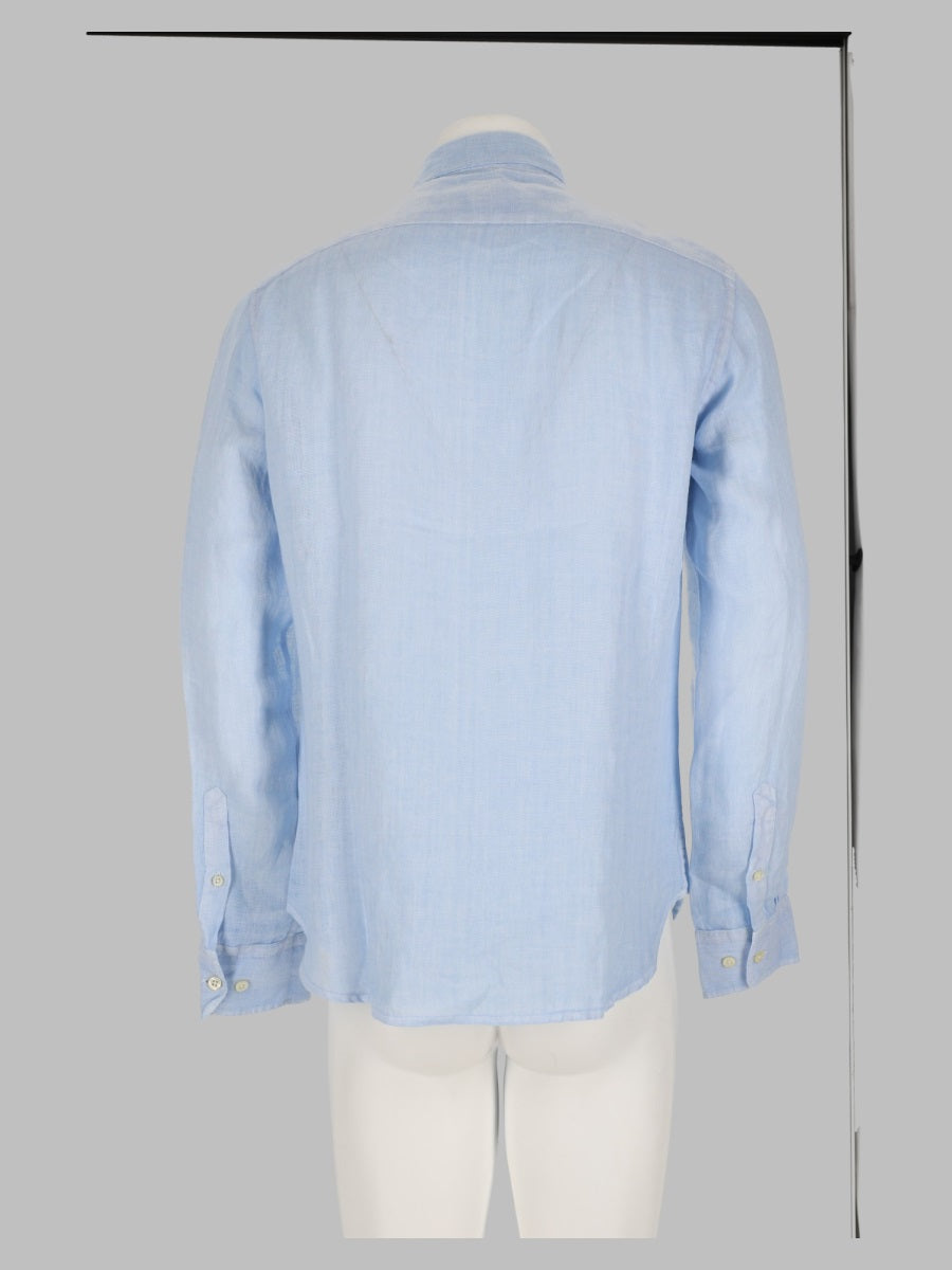 120% Lino Linen Shirt — Blue, view 2