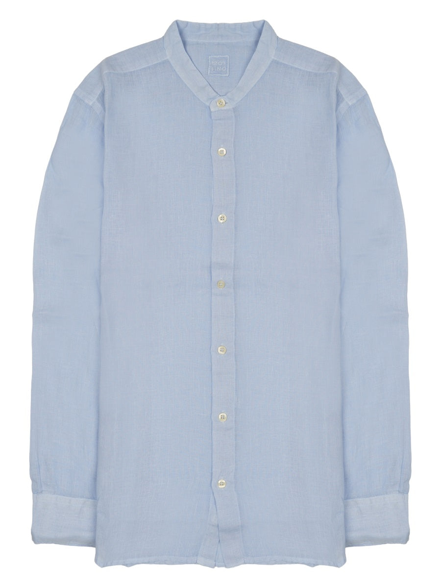 120% Lino 100% Linen Shirt — Blue by 120% Lino