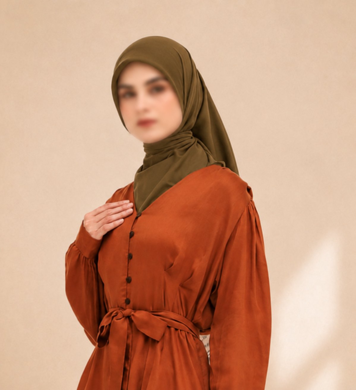 Ultrafine Square Hijab, view 2