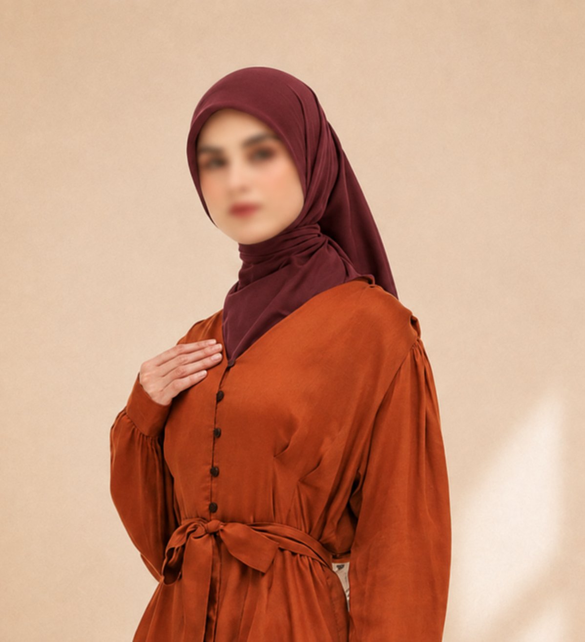 Ultrafine Square Hijab, view 3