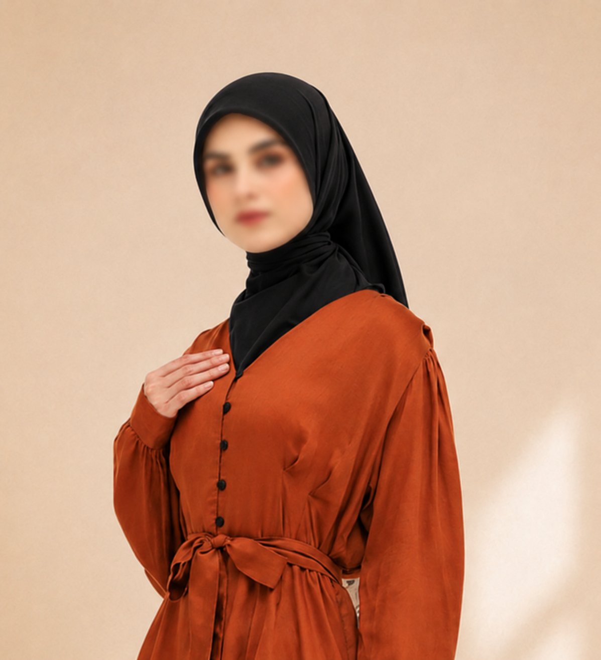 Ultrafine Square Hijab, view 4