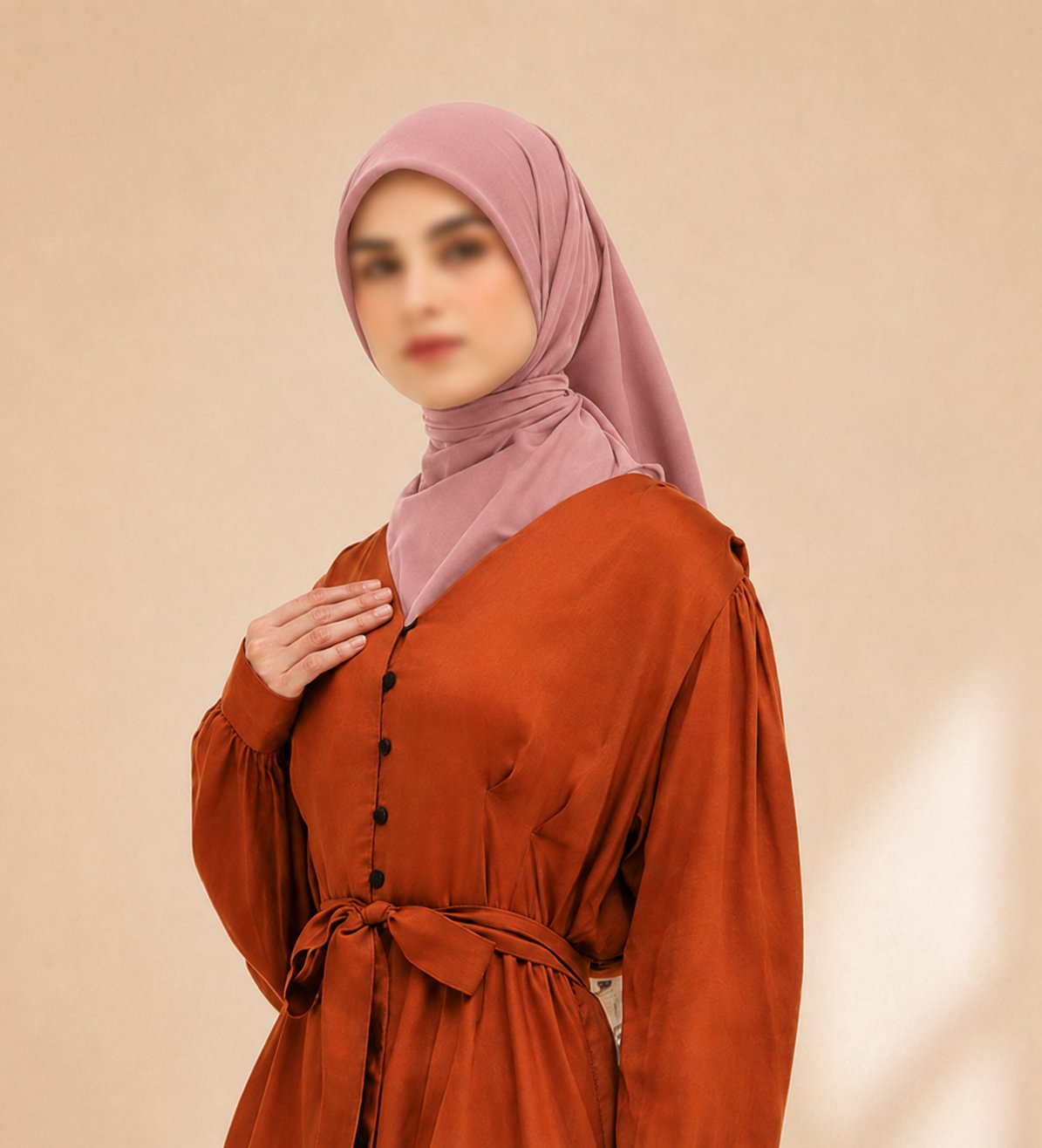 Ultrafine Square Hijab, view 5
