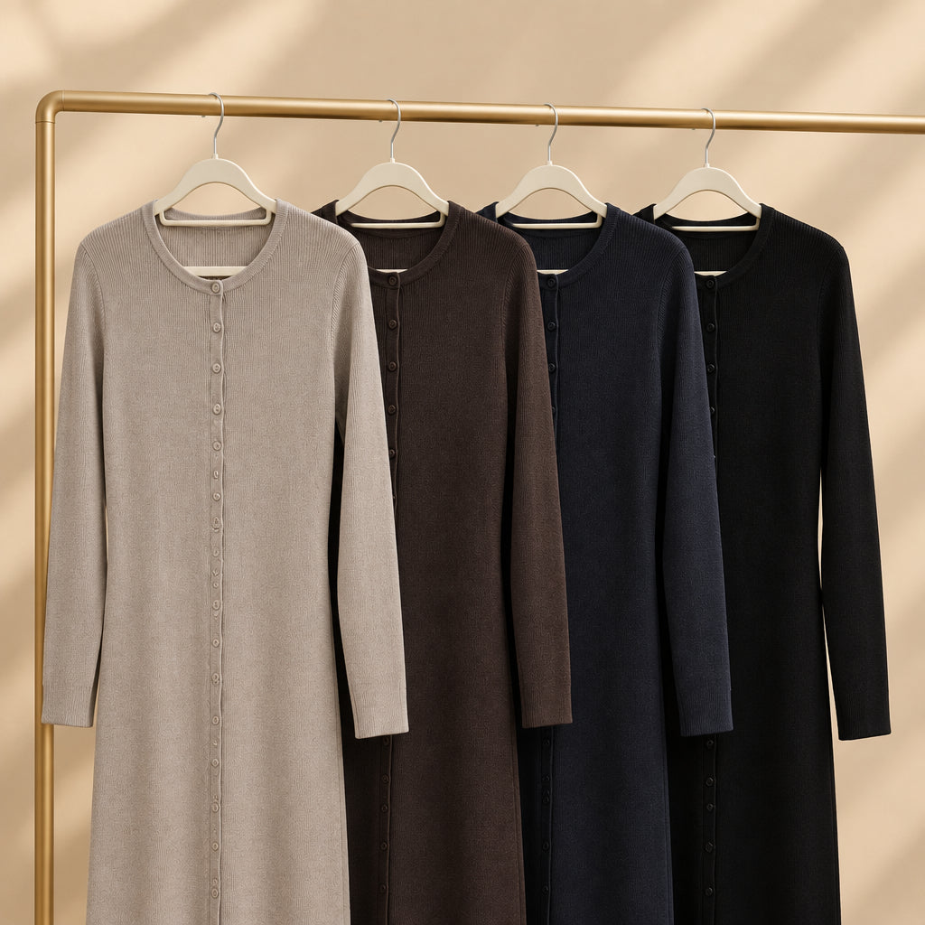 Nerissa Button-Front Knit Co-Ord Set, view 3