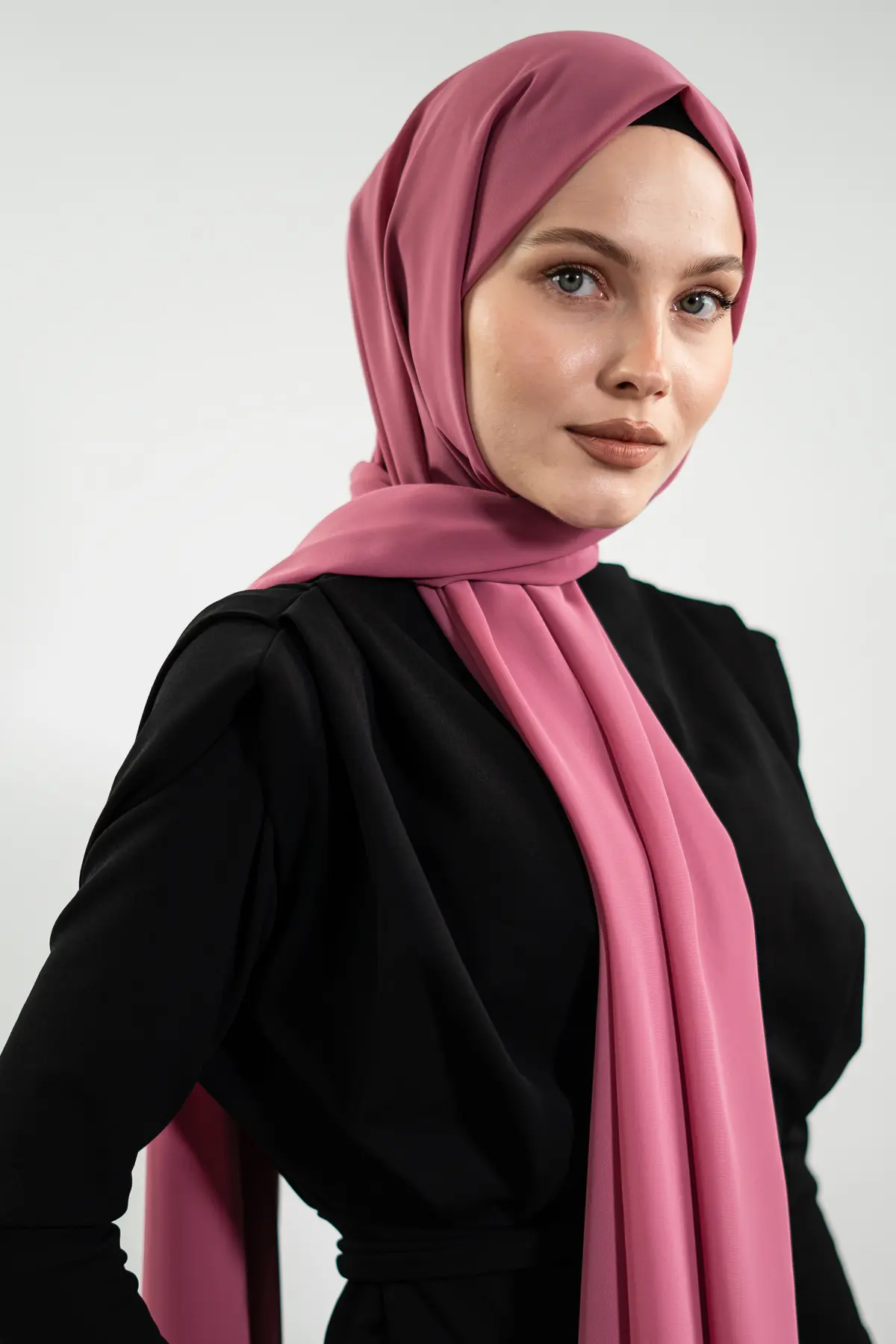 Rose Pink Chiffon Hijab|NEOMODEST by NEOMODEST