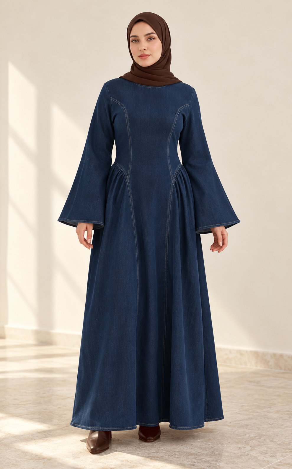 PREORDER-The Willow Denim Dress by M&N Couture