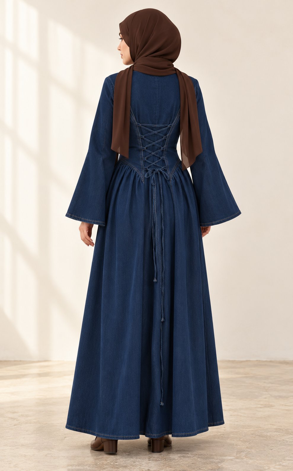 PREORDER-The Willow Denim Dress, view 2