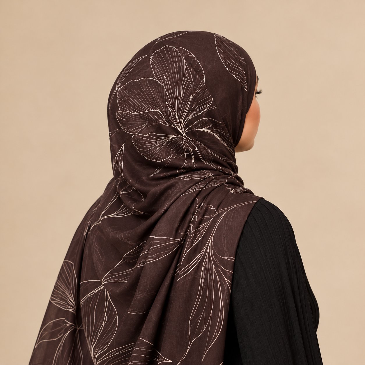 Cocoa Silhouette Modal Hijab by Try Modest