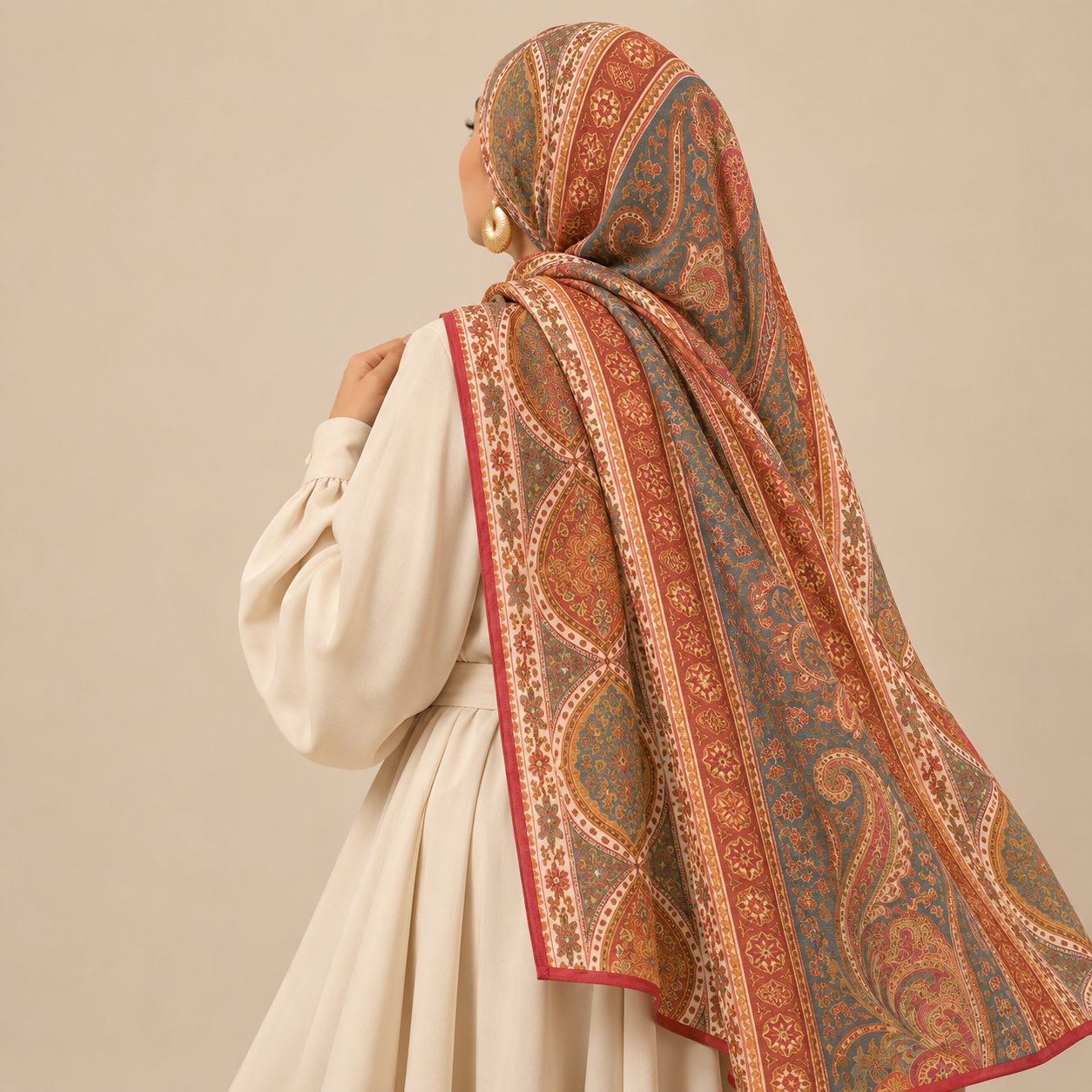 Paisley Archive Modal Hijab by Try Modest