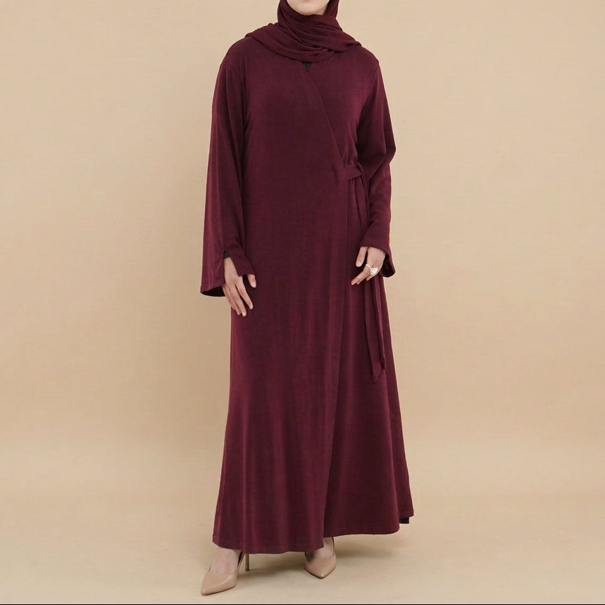 Deren Knit Wrap Abaya by Try Modest